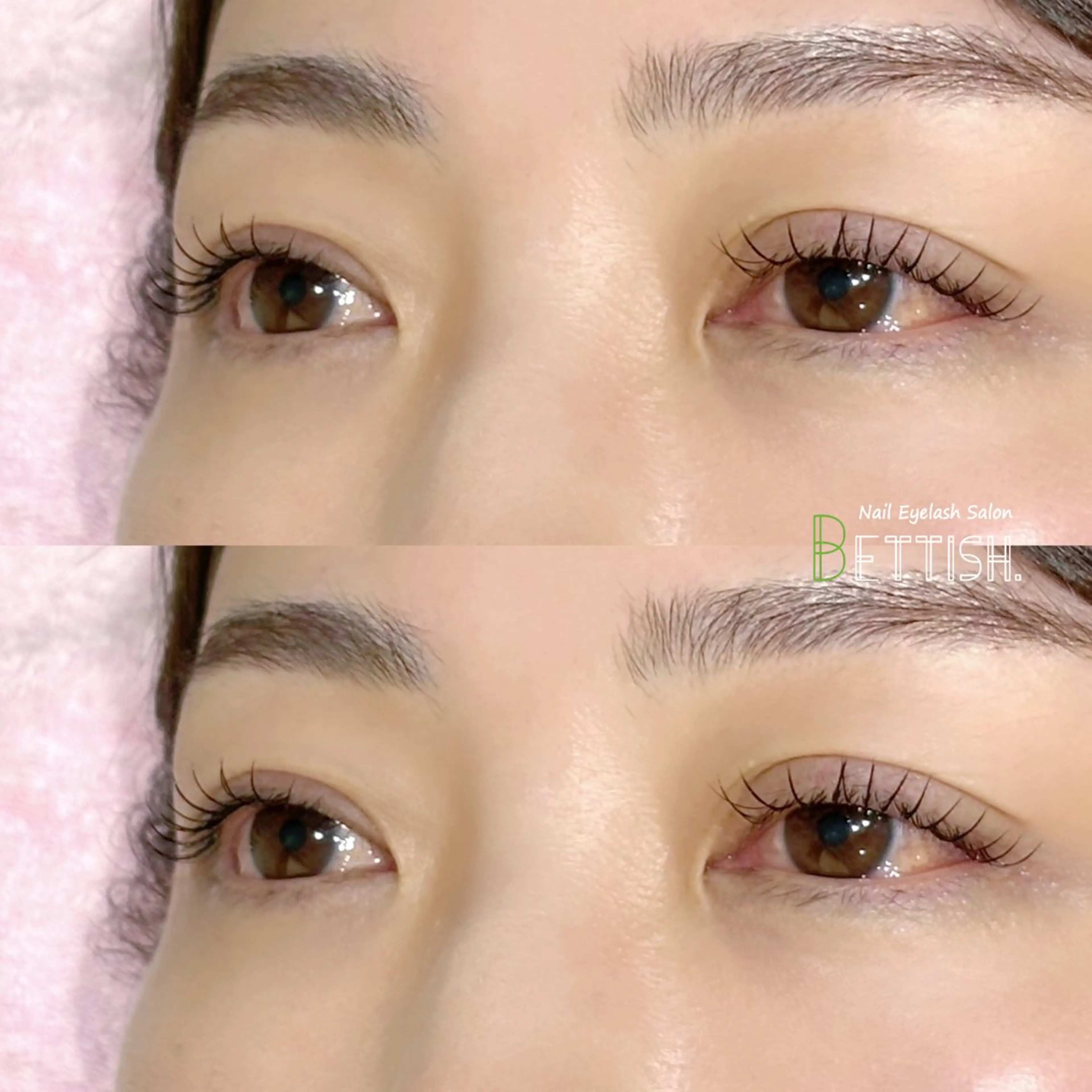 マツエク・マツパ フラットラッシュ BETTISH🩵 SERIのマツエク・マツパデザイン