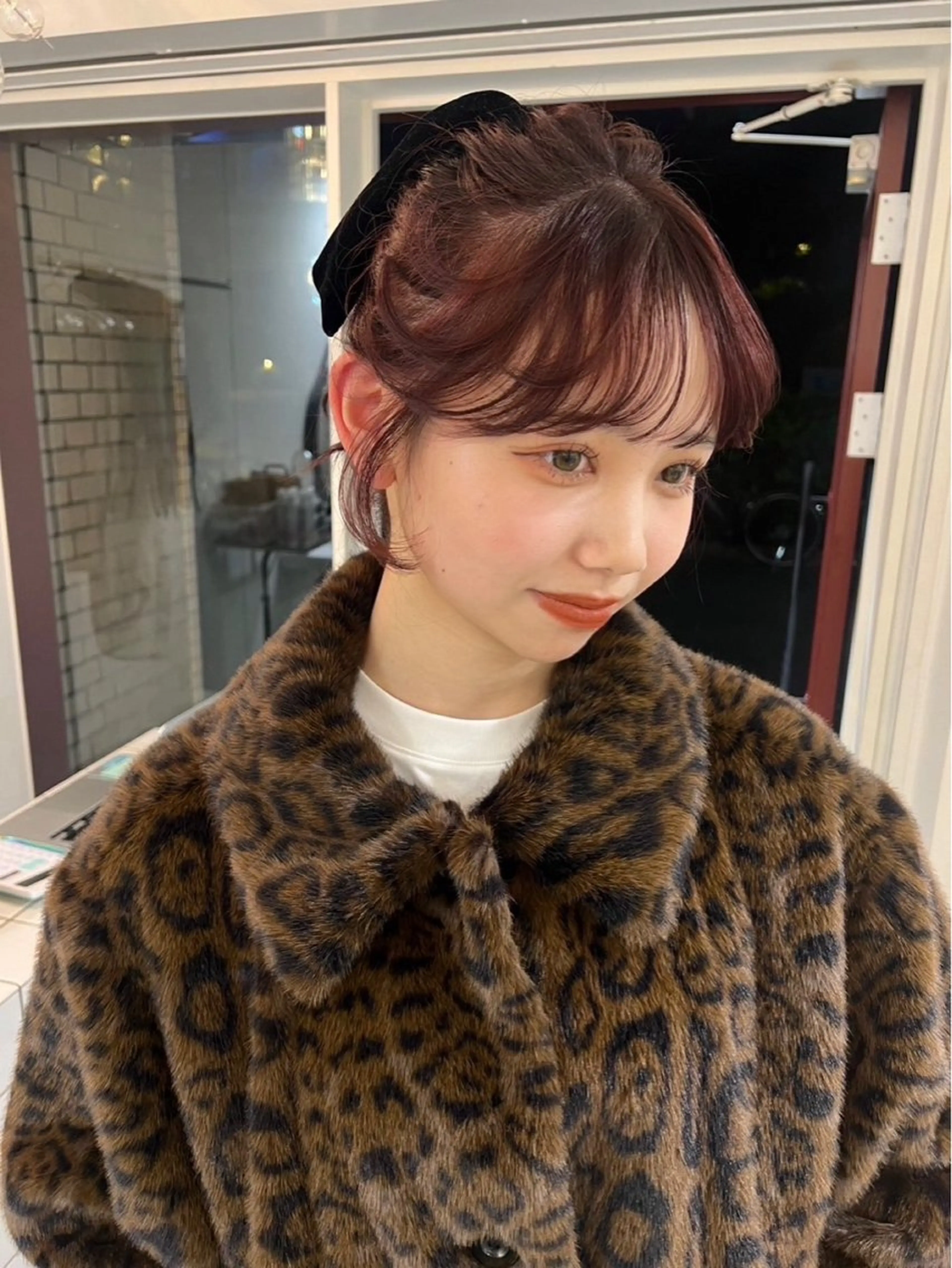 カラー ブリーチ ボルドーカラー ダブルカラー ブリーチなしカラー ピンクカラー カット ヘアカラー トリートメント kanami/ 中崎町美容室のヘアスタイル