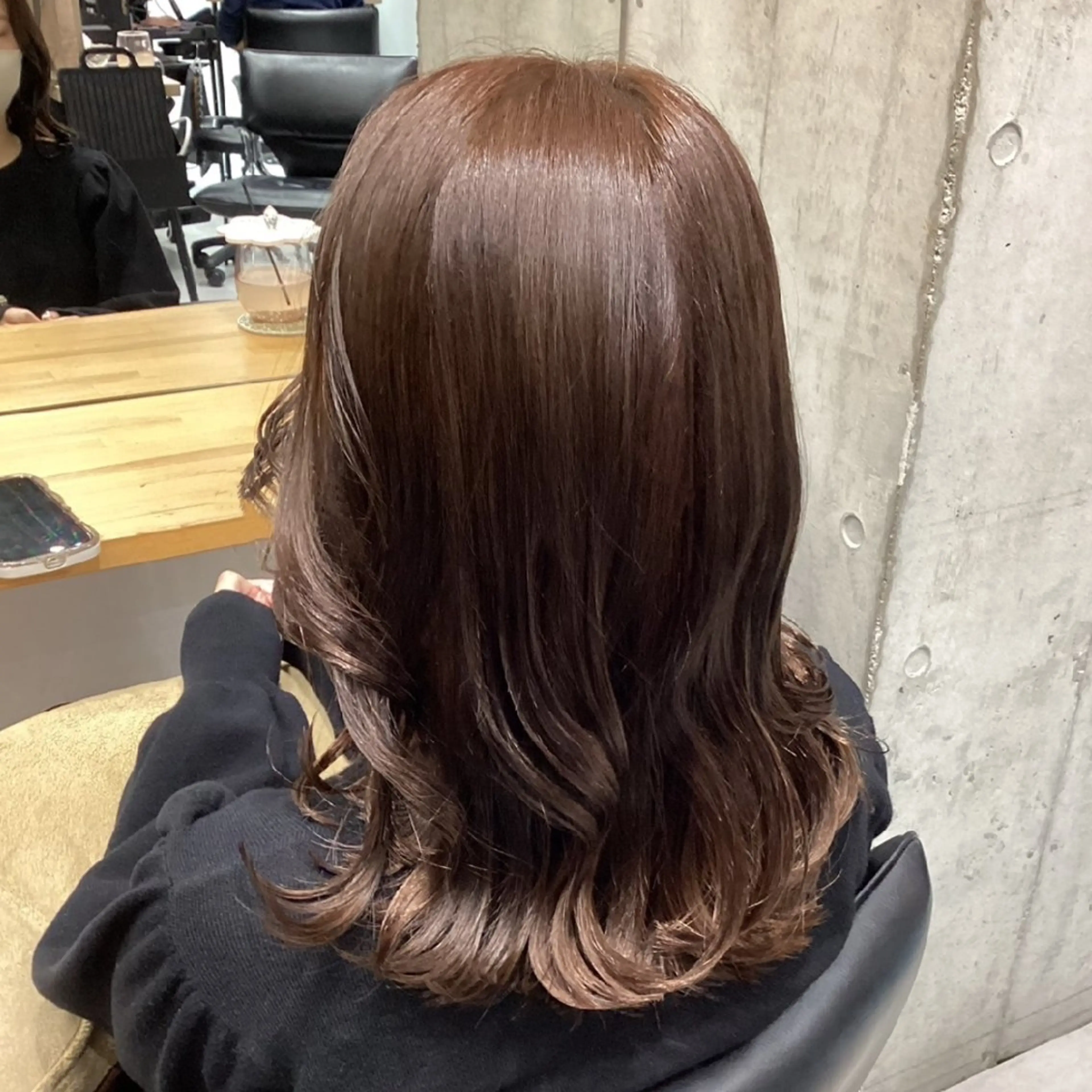 ミディアム カラー カット ヘアカラー トリートメント ヘアアレンジ/柔らか 艶カラー/AKARIのヘアスタイル