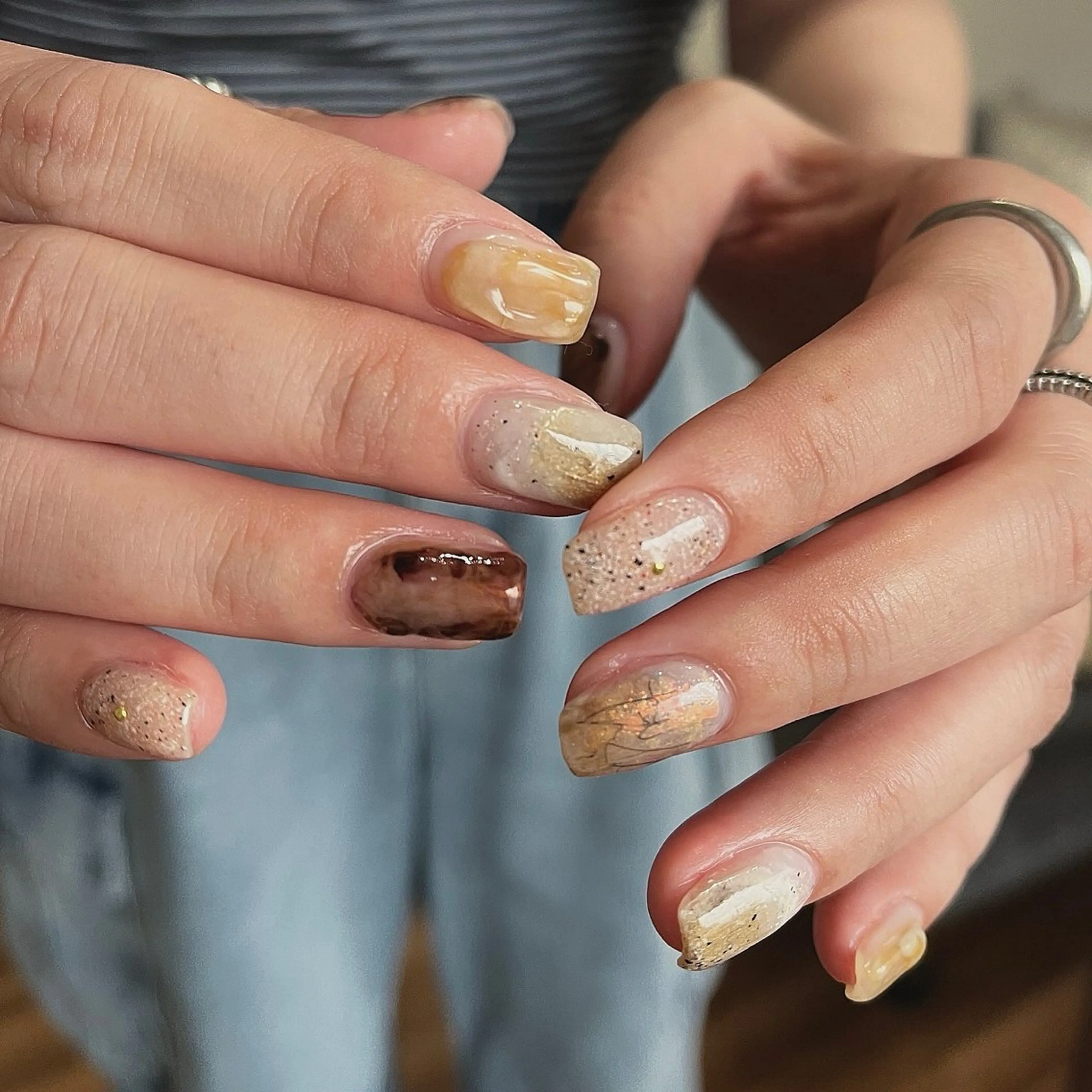 ネイル 持ち込み ハンドネイル 梶山 美月のネイルデザイン