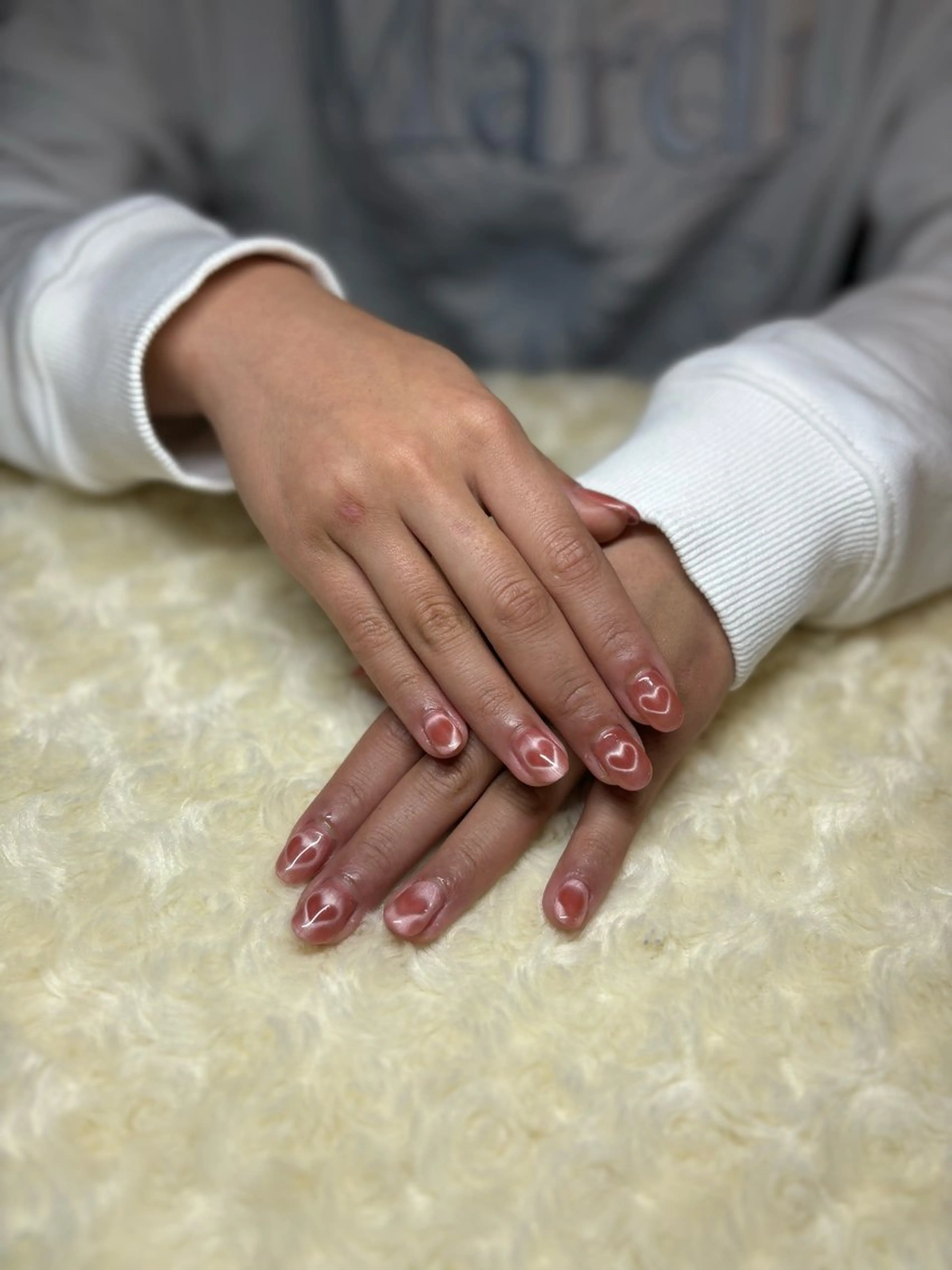 ネイル ハート マグネットネイル e.b.mimi Wakanaのネイルデザイン