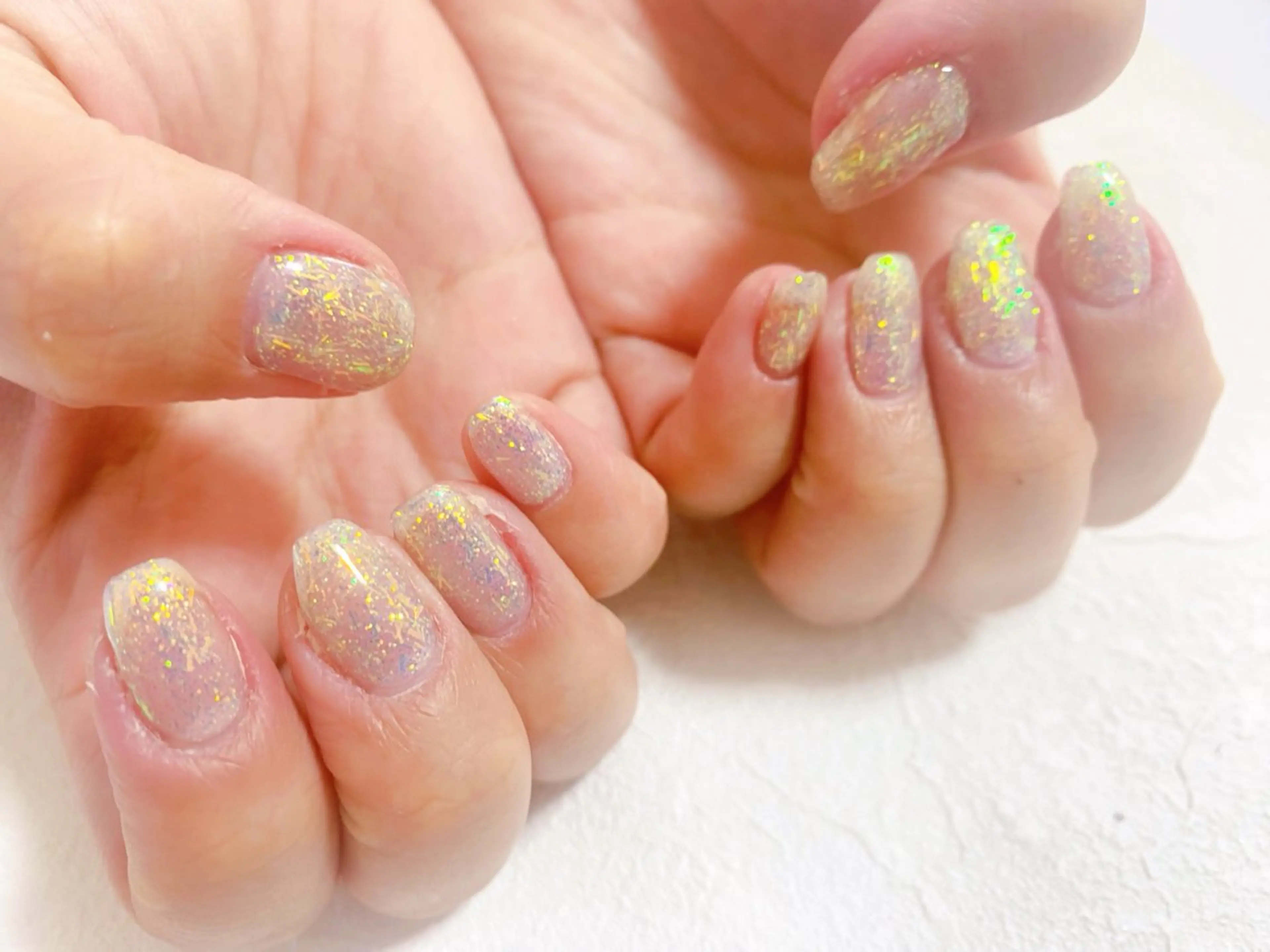 ネイル オーロラネイル フットネイル フレンチネイル ジェルネイル 韓国ネイル ハンドネイル kiki nail たまプラーザのネイルデザイン