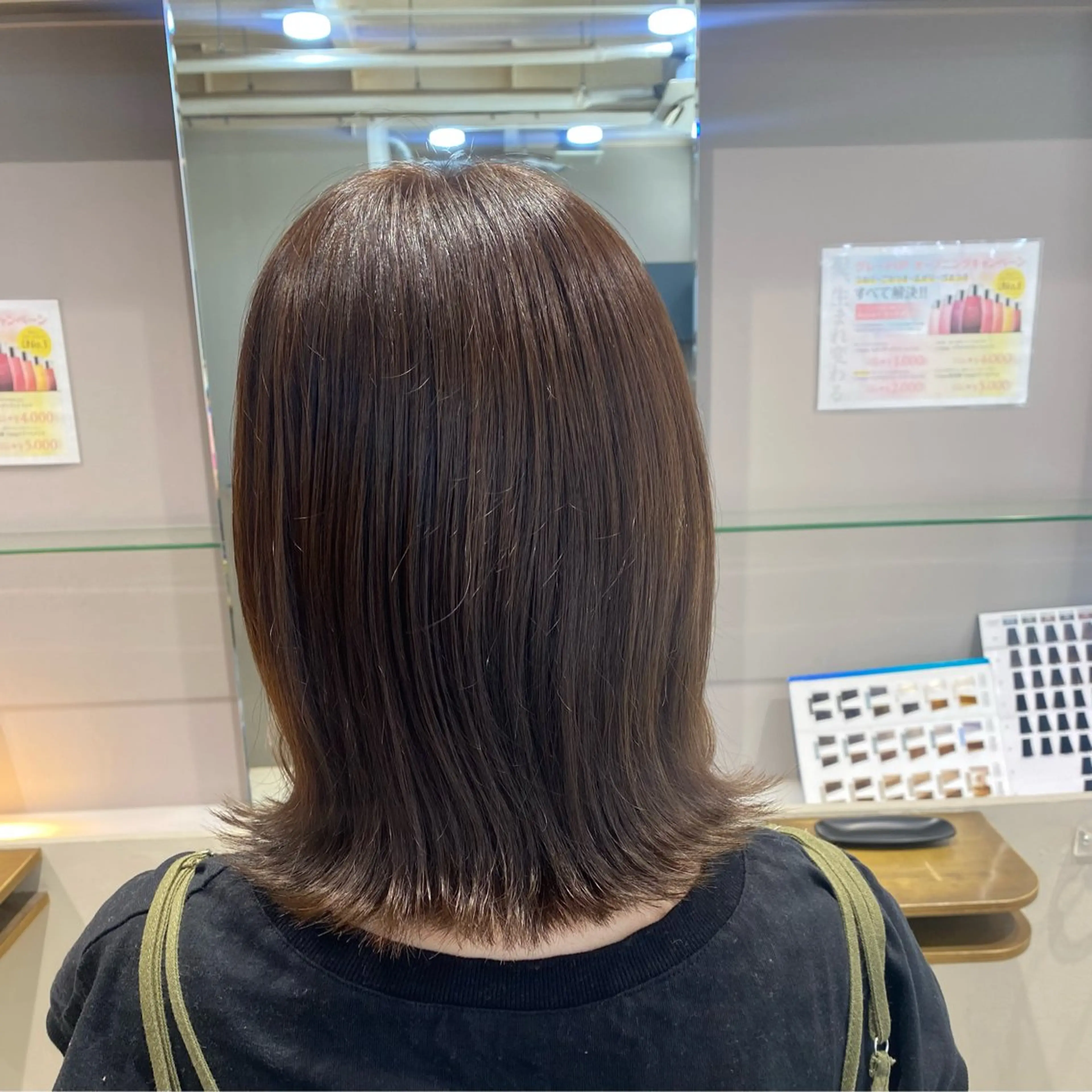 ミディアム カラー アッシュ ベージュカラー ブリーチ 透明感カラー ブリーチなしカラー 大硲 綾乃/ 暖色カラー❤️‍🔥のその他イメージ