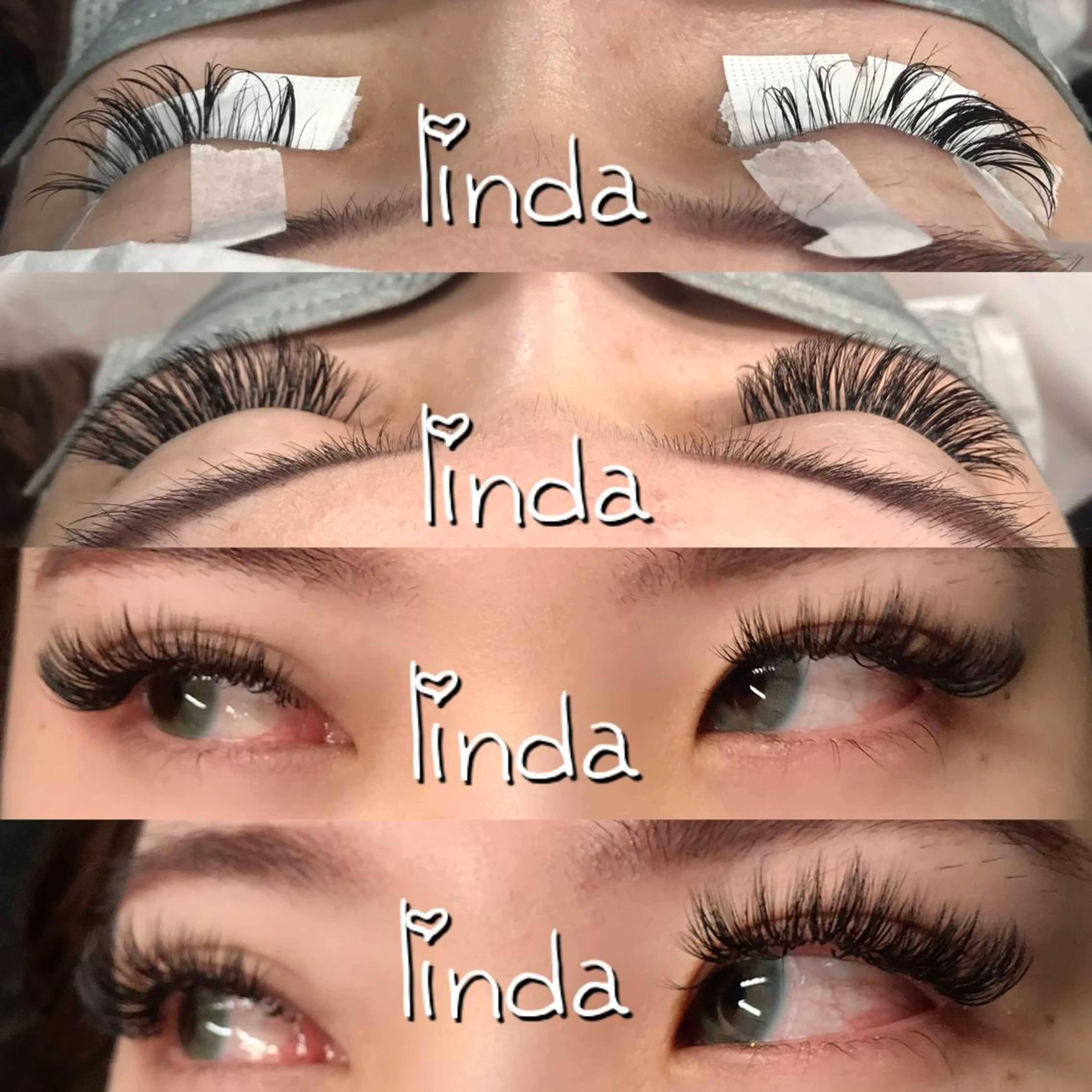 マツエク・マツパ ボリュームラッシュ linda lashesのマツエク・マツパデザイン