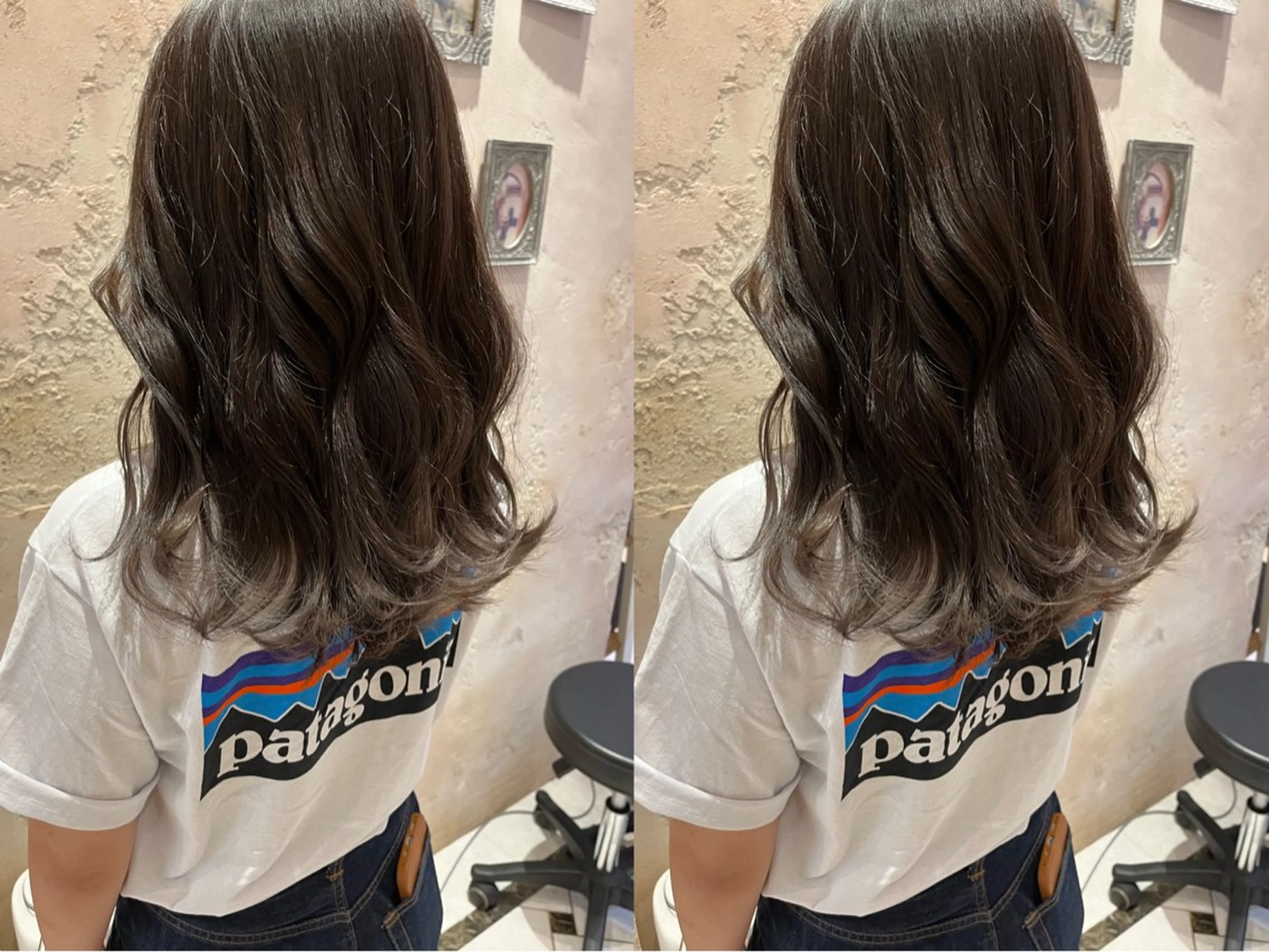 セミロング カラー 似合わせレイヤー 髪質改善/柴木琴愛のヘアスタイル