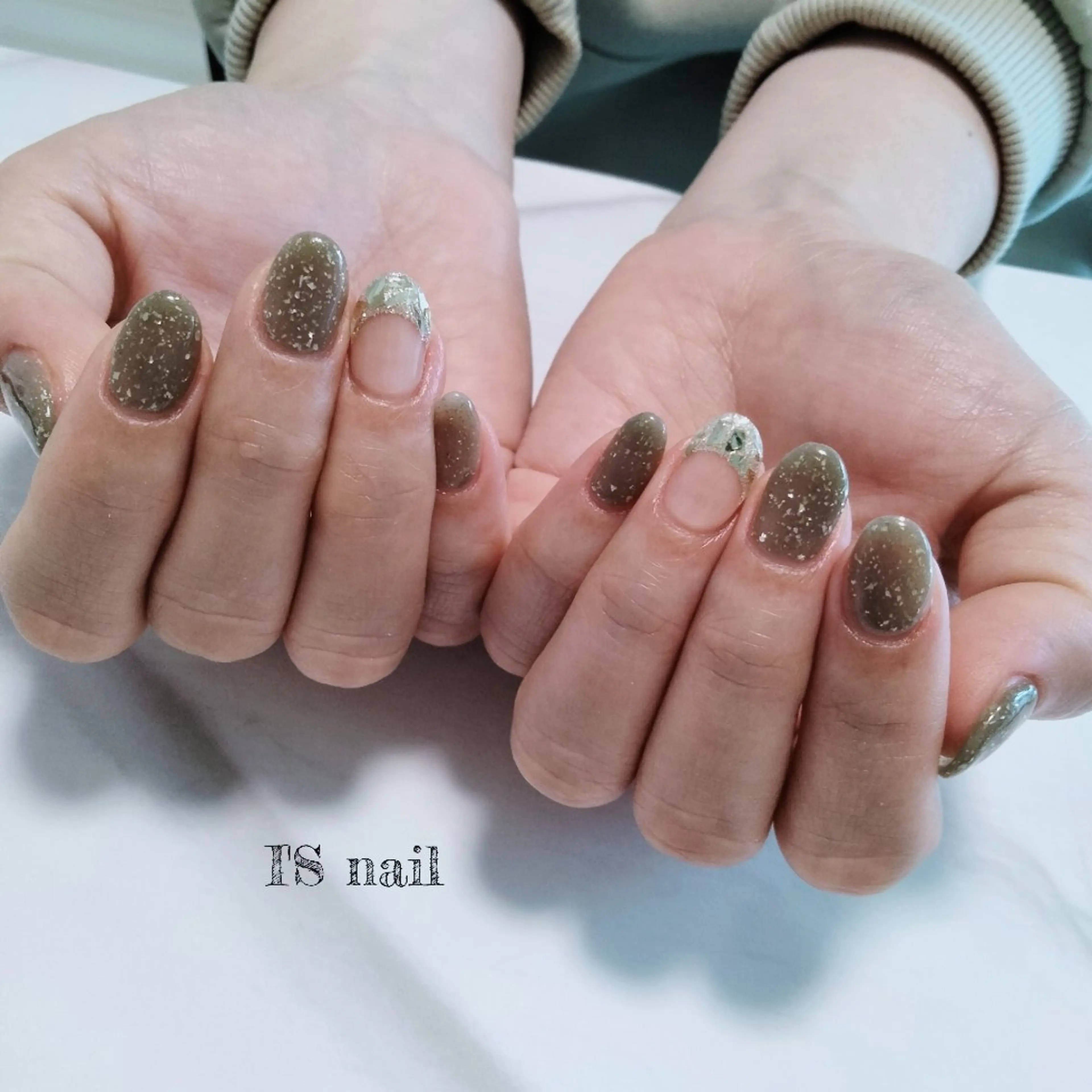 ネイル フレンチネイル ガラスフレンチ ワンカラーネイル ハンドネイル I'S nail 佐野のネイルデザイン