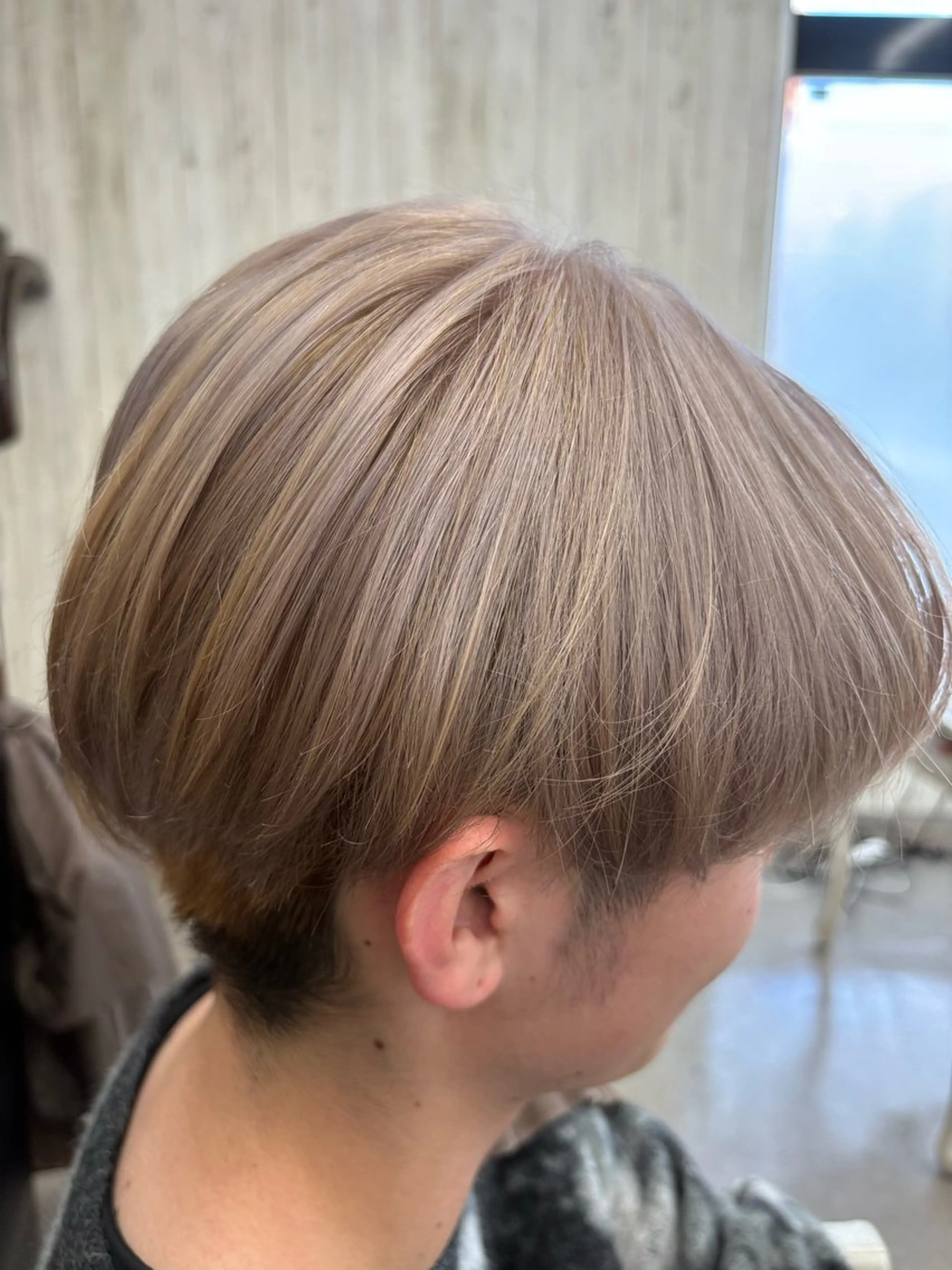 ショート メンズ ヘアカラー カラペア大みか店 江幡のヘアスタイル