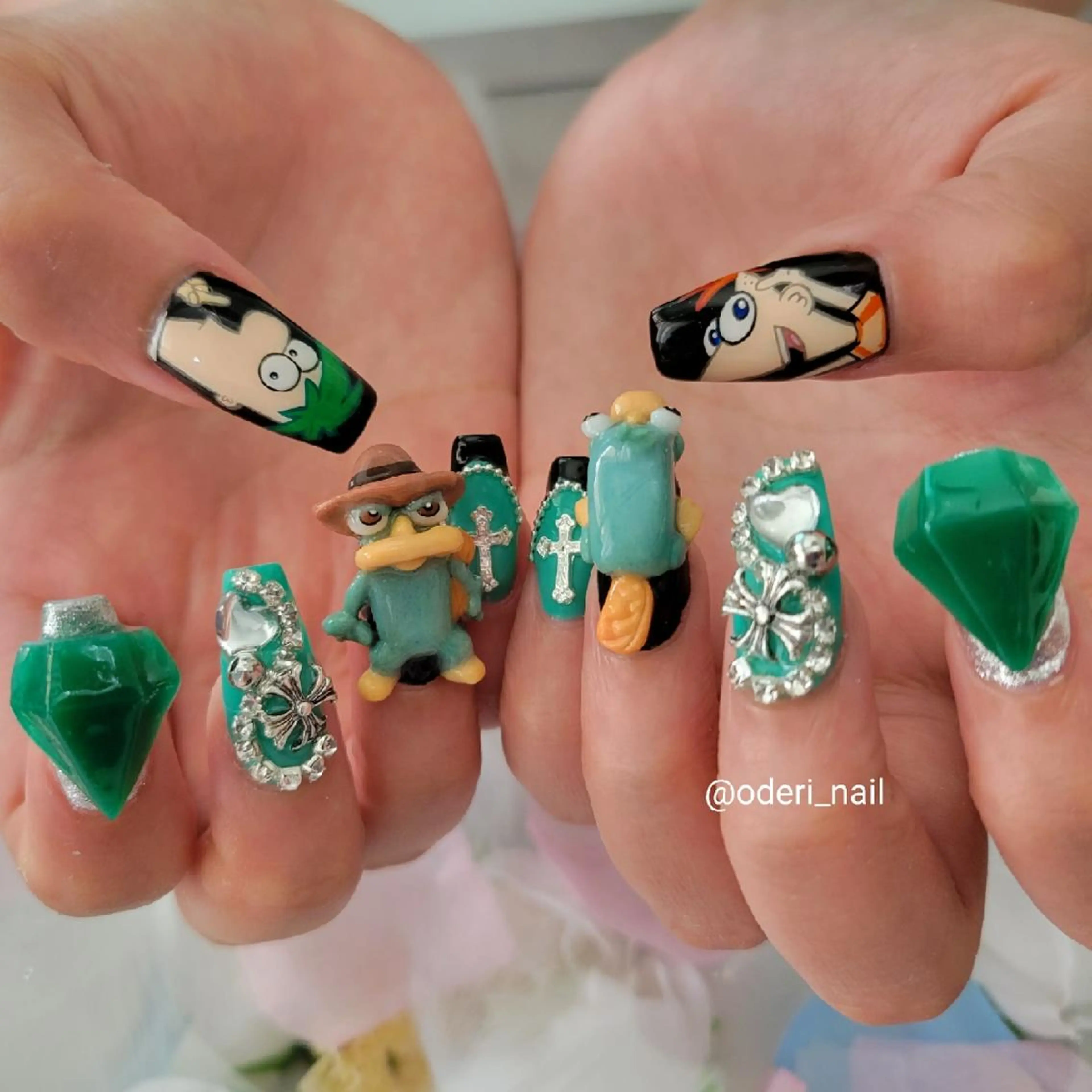 ネイル アートネイル ジェルネイル おで@ oderi_nailのネイルデザイン