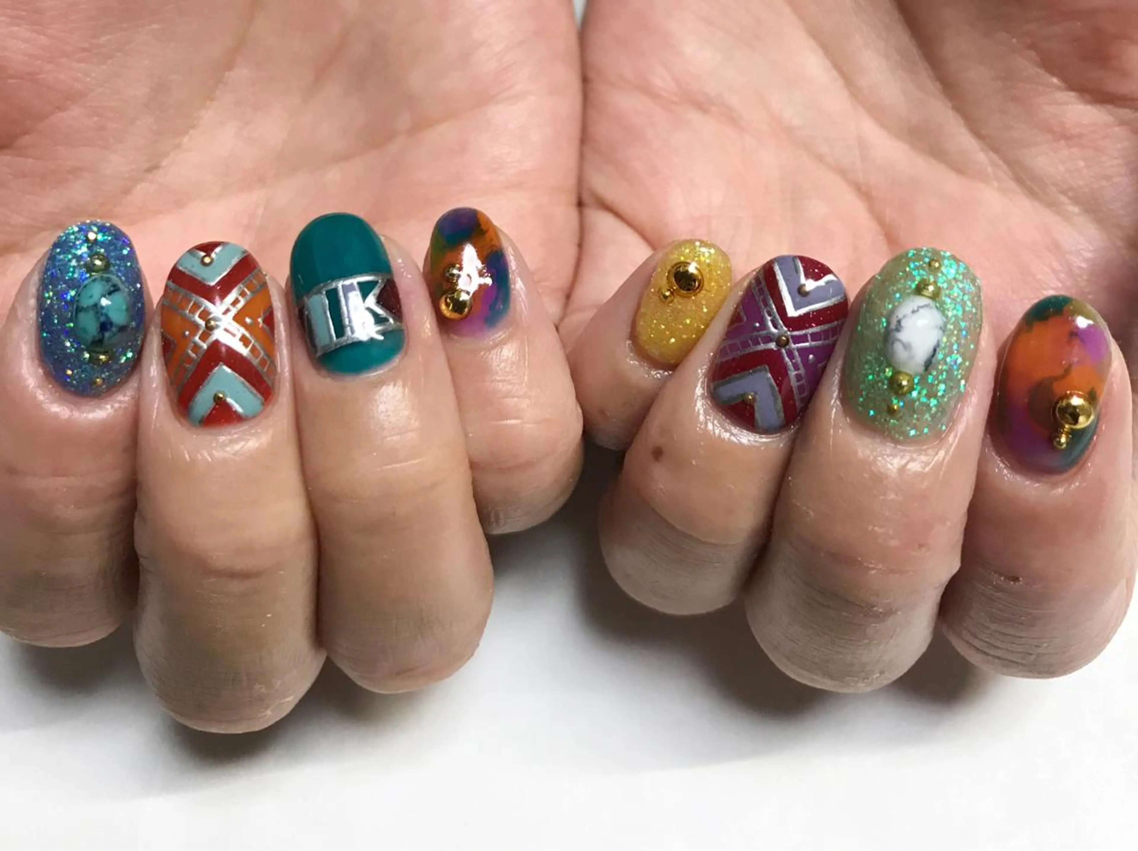 ネイル アートネイル nail salon en familleのネイルデザイン