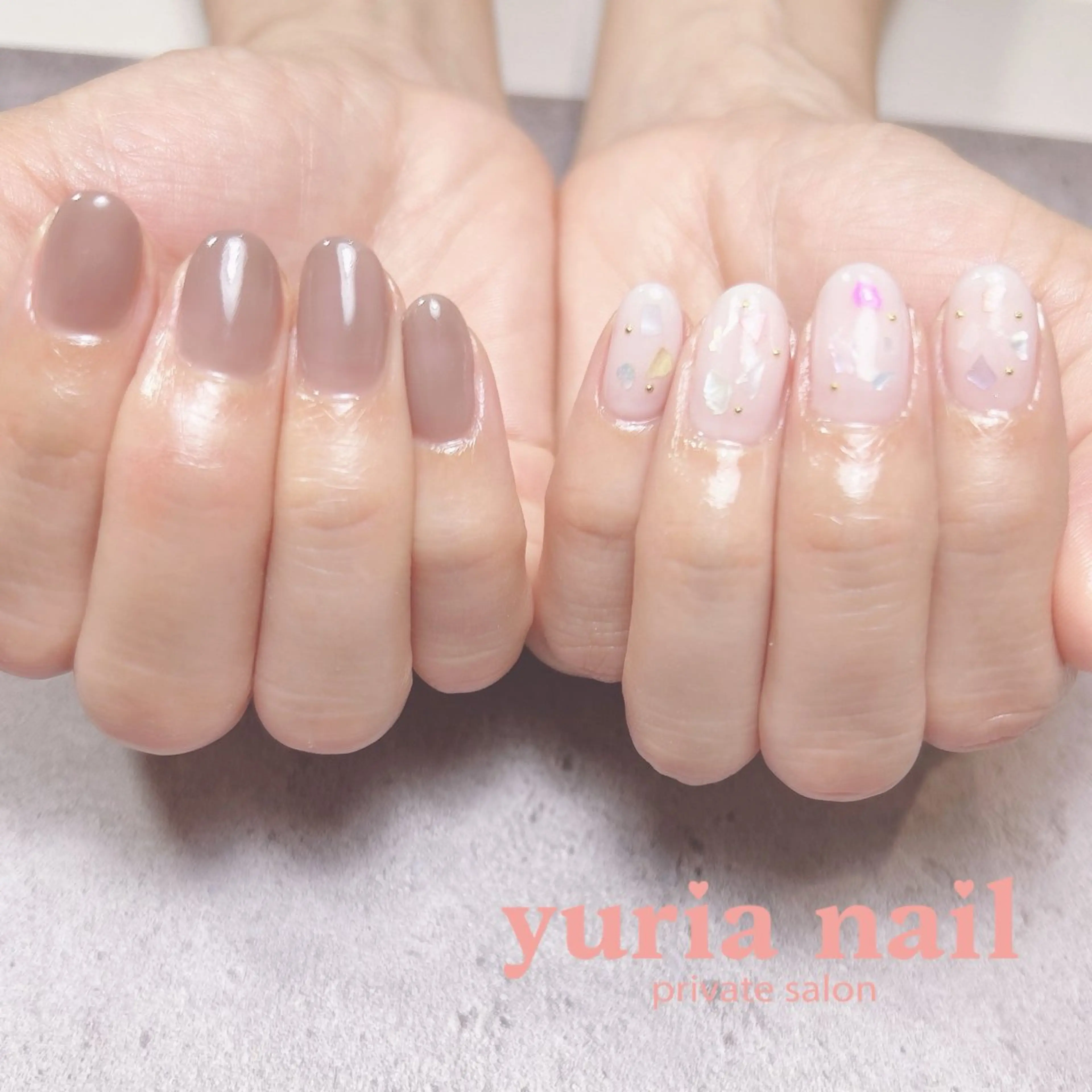 ネイル アートネイル ジェルネイル シンプルネイル ホワイト ハンドネイル 小林 ゆりあのネイルデザイン