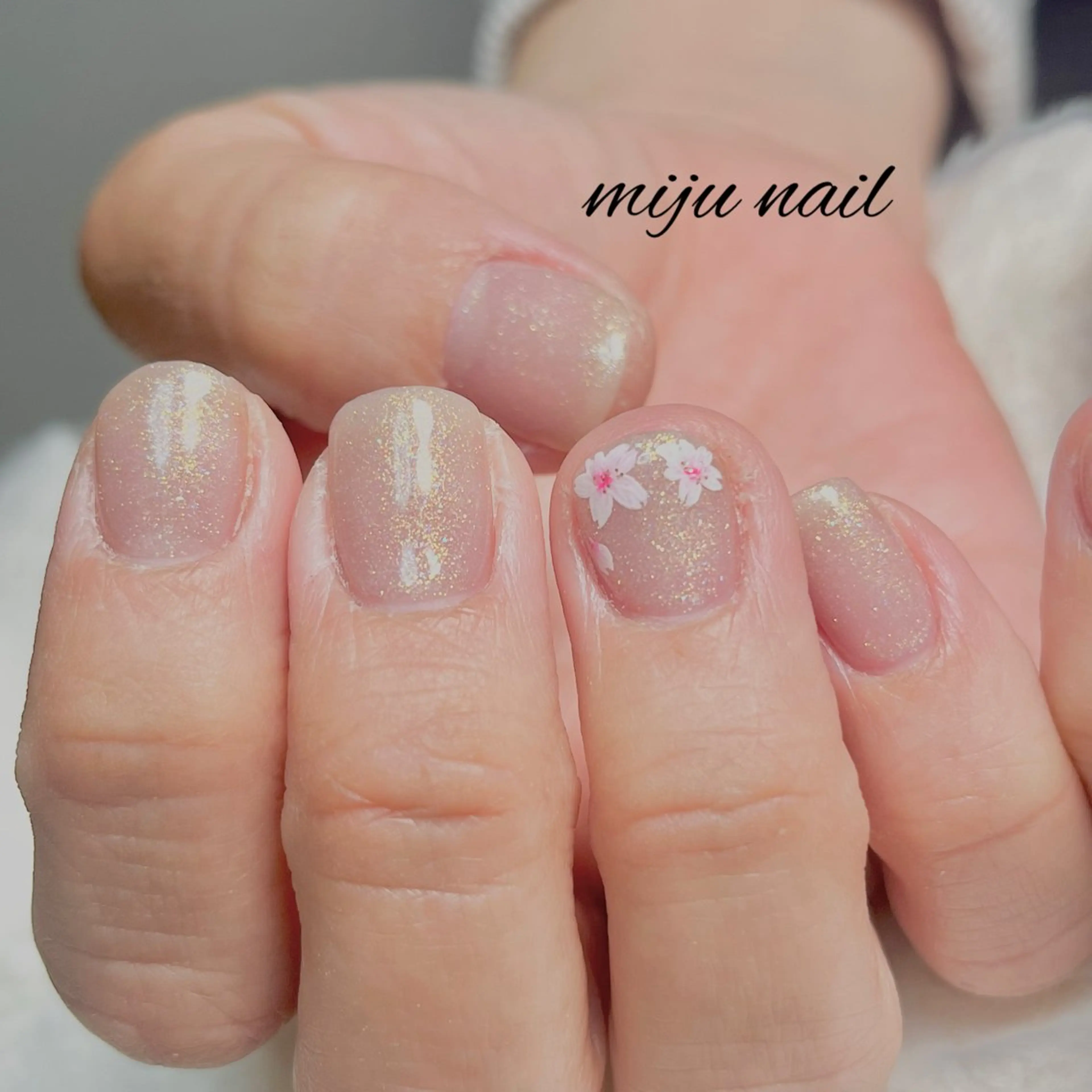 ネイル ❁miju nail 大人上品/自爪育成のネイルデザイン