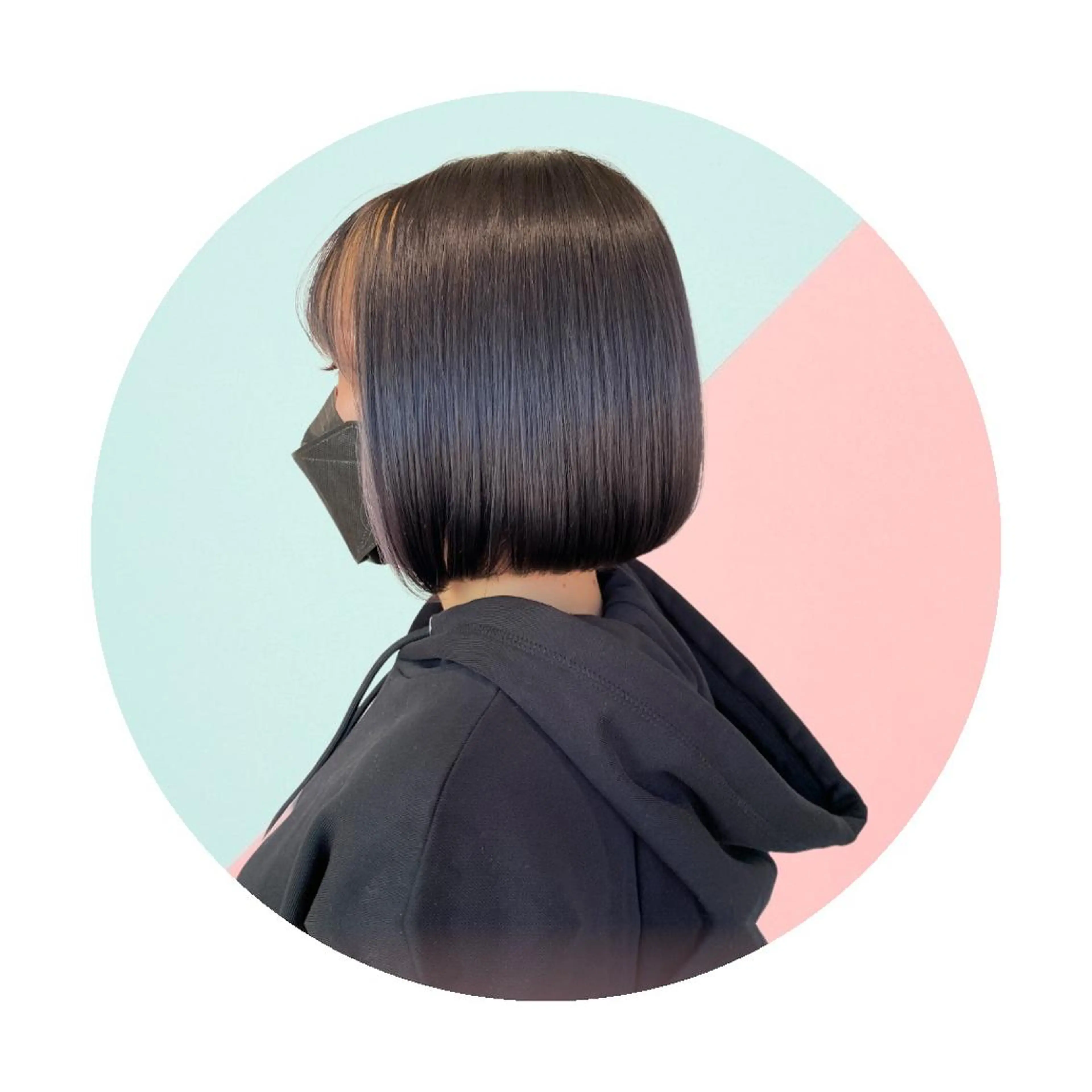 ミディアム カラー カット ヘッドスパ 酸性縮毛矯正/ ホッタケイシのヘアスタイル