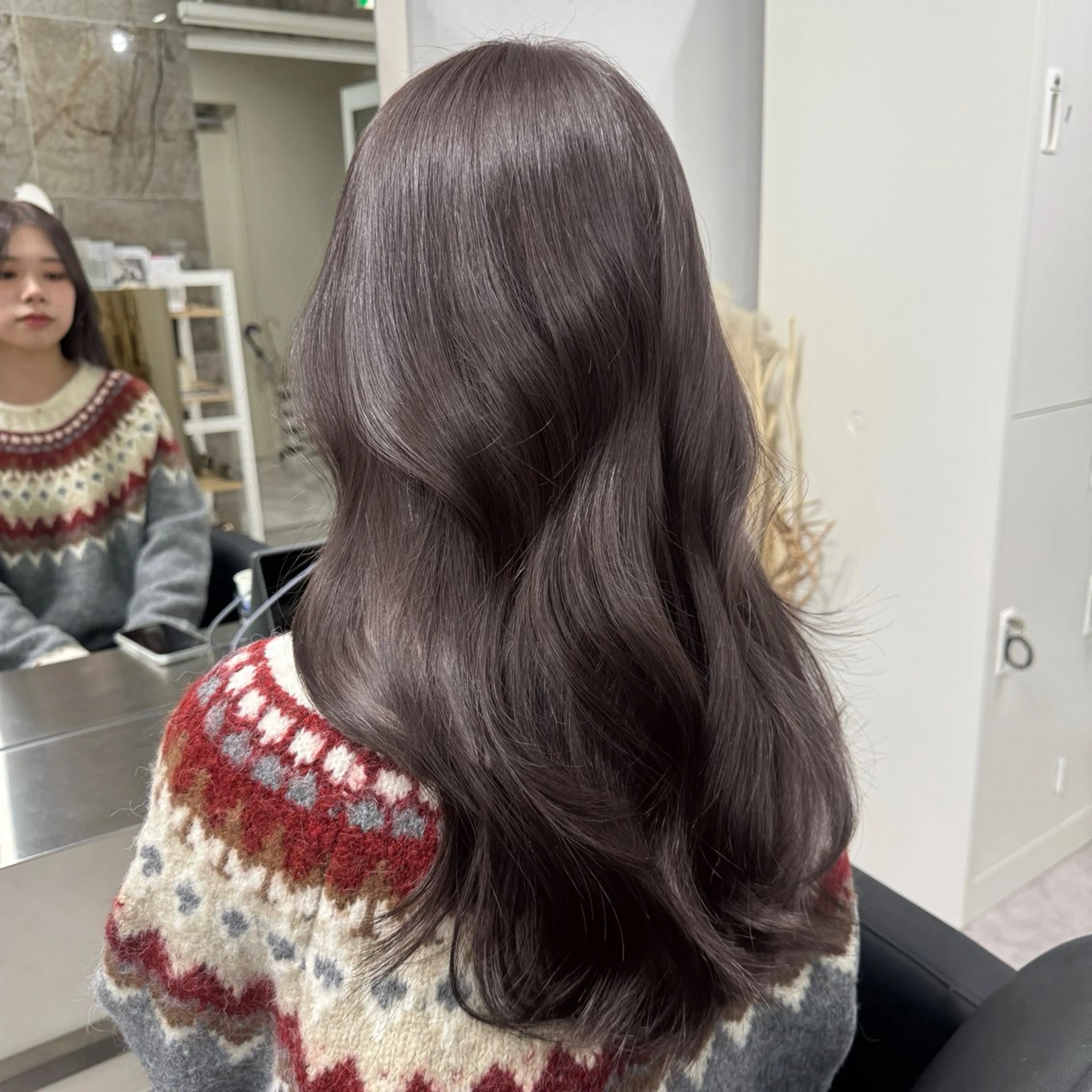 ロング カラー カット ヘアカラー トリートメント 🎀レイヤー×透明感 ×髪質改善🎀米田のヘアスタイル