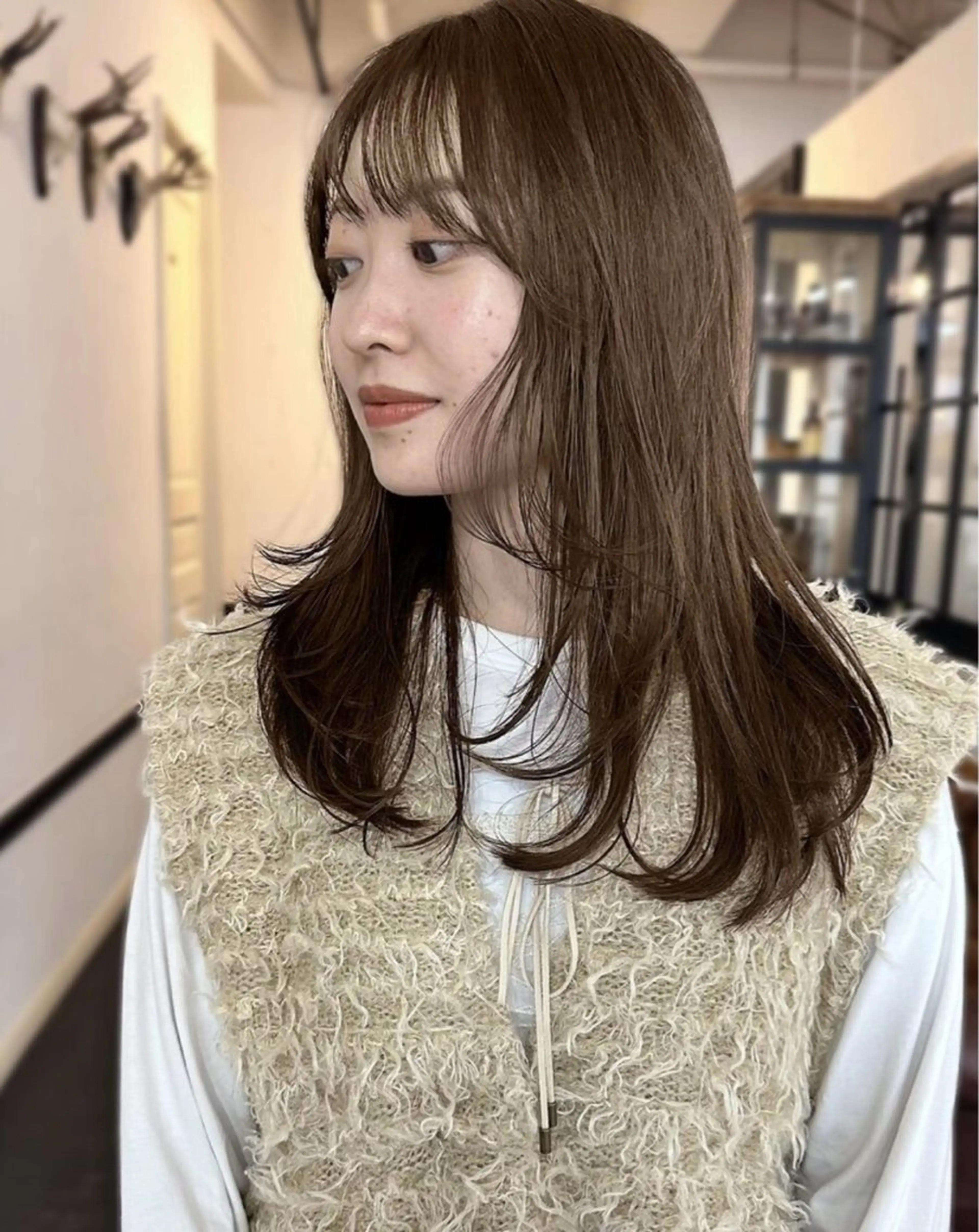 セミロング カラー 【La rica】 midukiのヘアスタイル