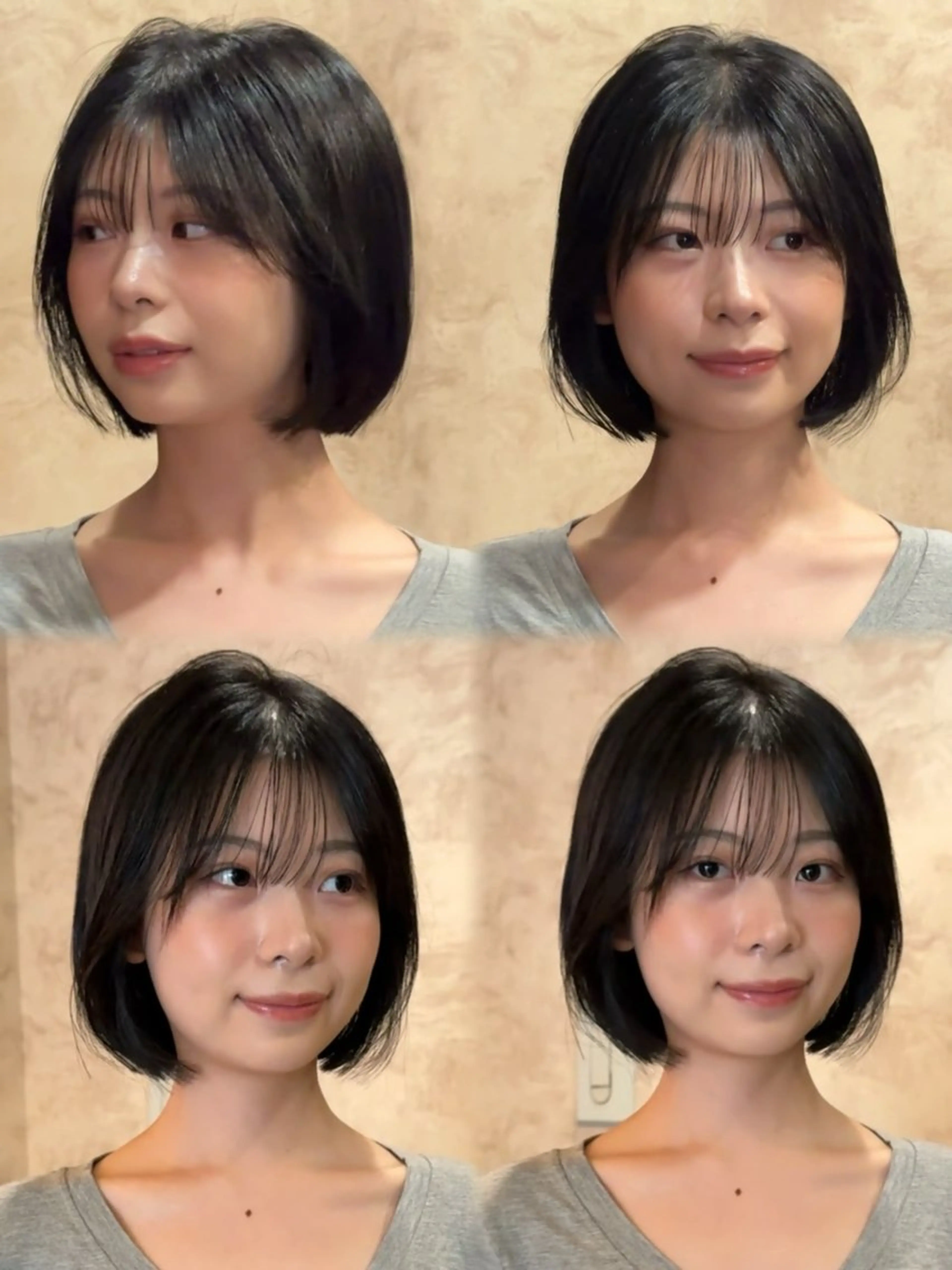 ショート ボブ カット ヘアカラー トリートメント ボブ/透明感カラー /艶髪/しなる🌷のヘアスタイル