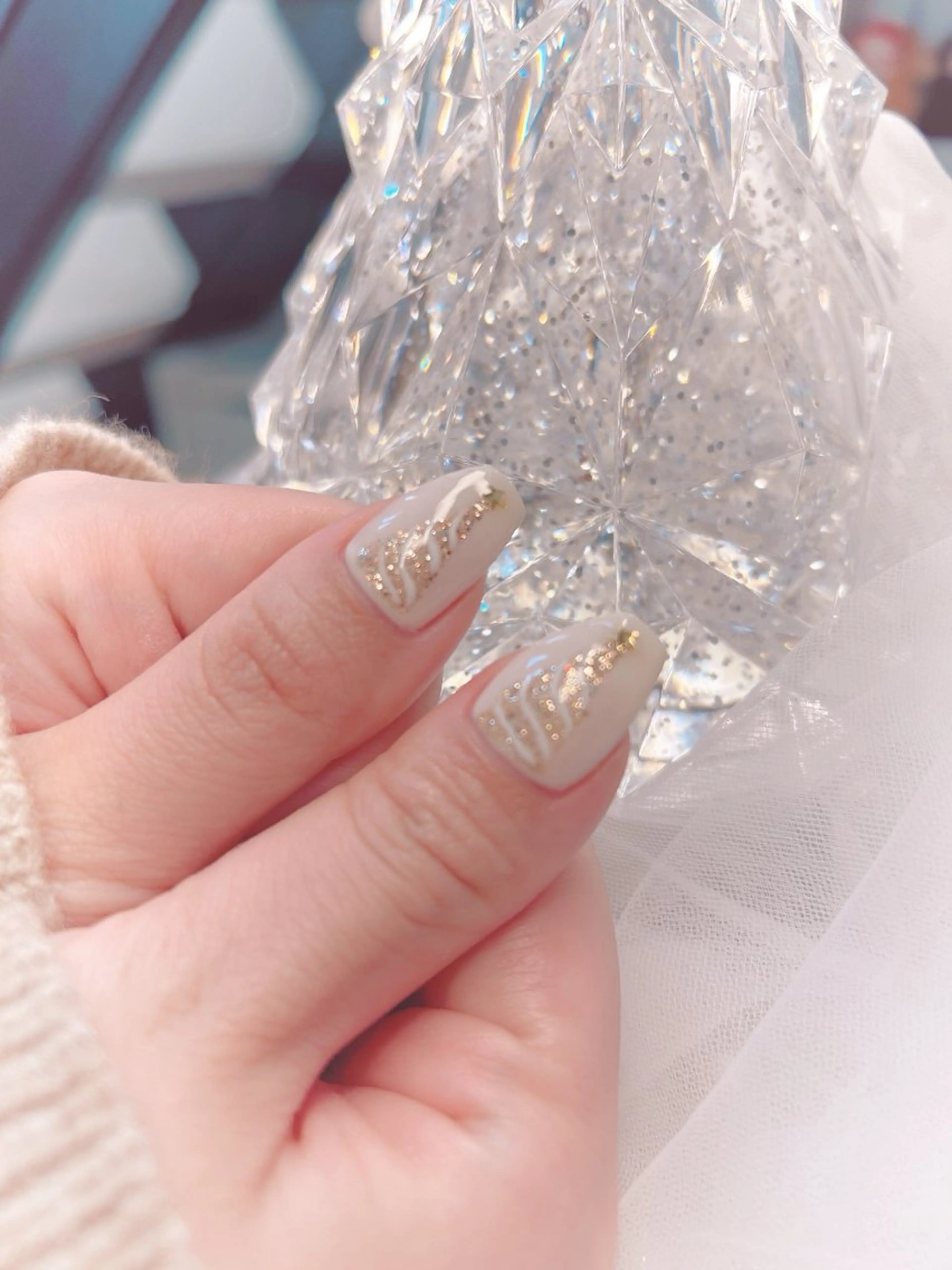 ネイル 冬ネイル クリスマス ハンドネイル plunail mikiのネイルデザイン