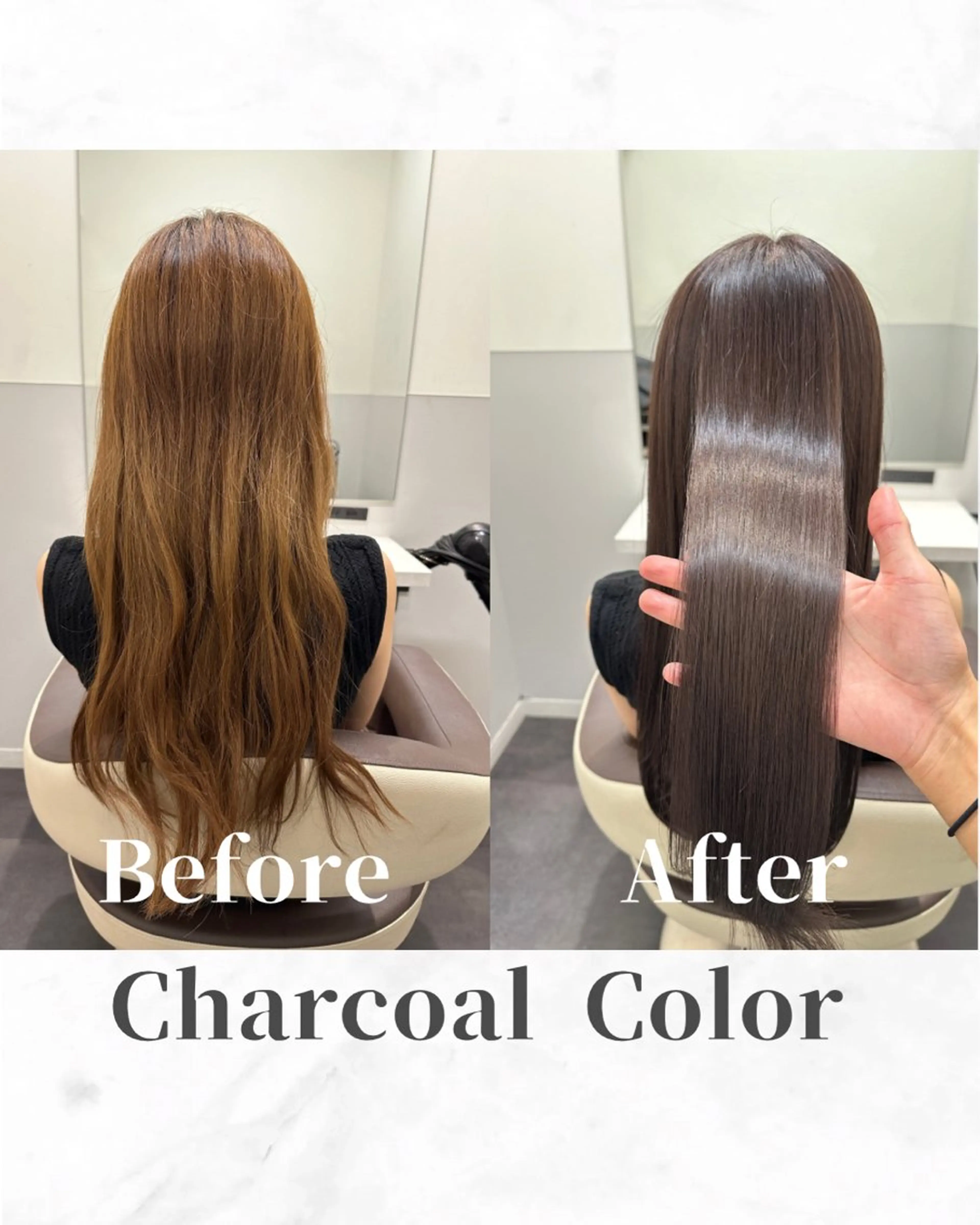 ロング カラー ブラウンカラー ケアカラー チョコレートブラウン 髪質改善 トリートメント カット ヘアカラー トリートメント 【美髪矯正 /髪質改善】RINのヘアスタイル