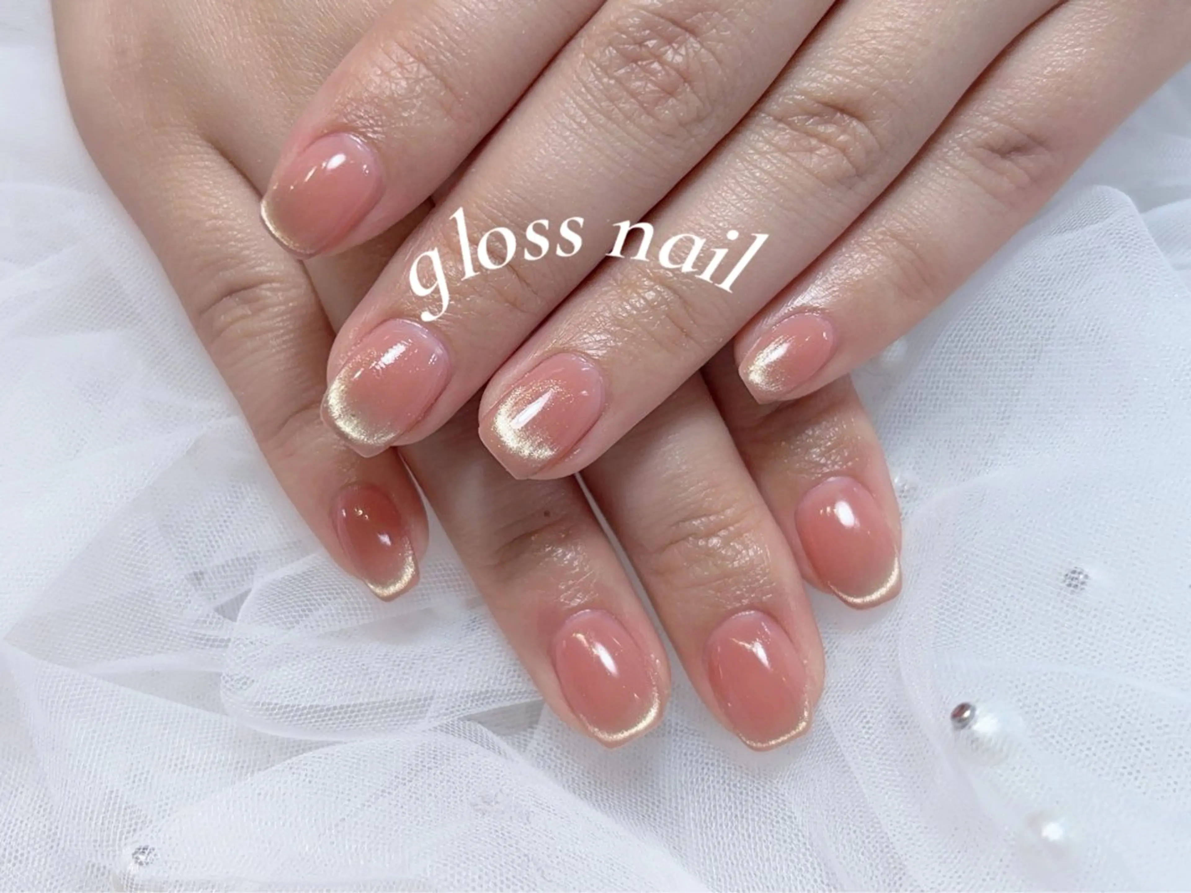 ネイル テンニン💞 gloss nailのネイルデザイン