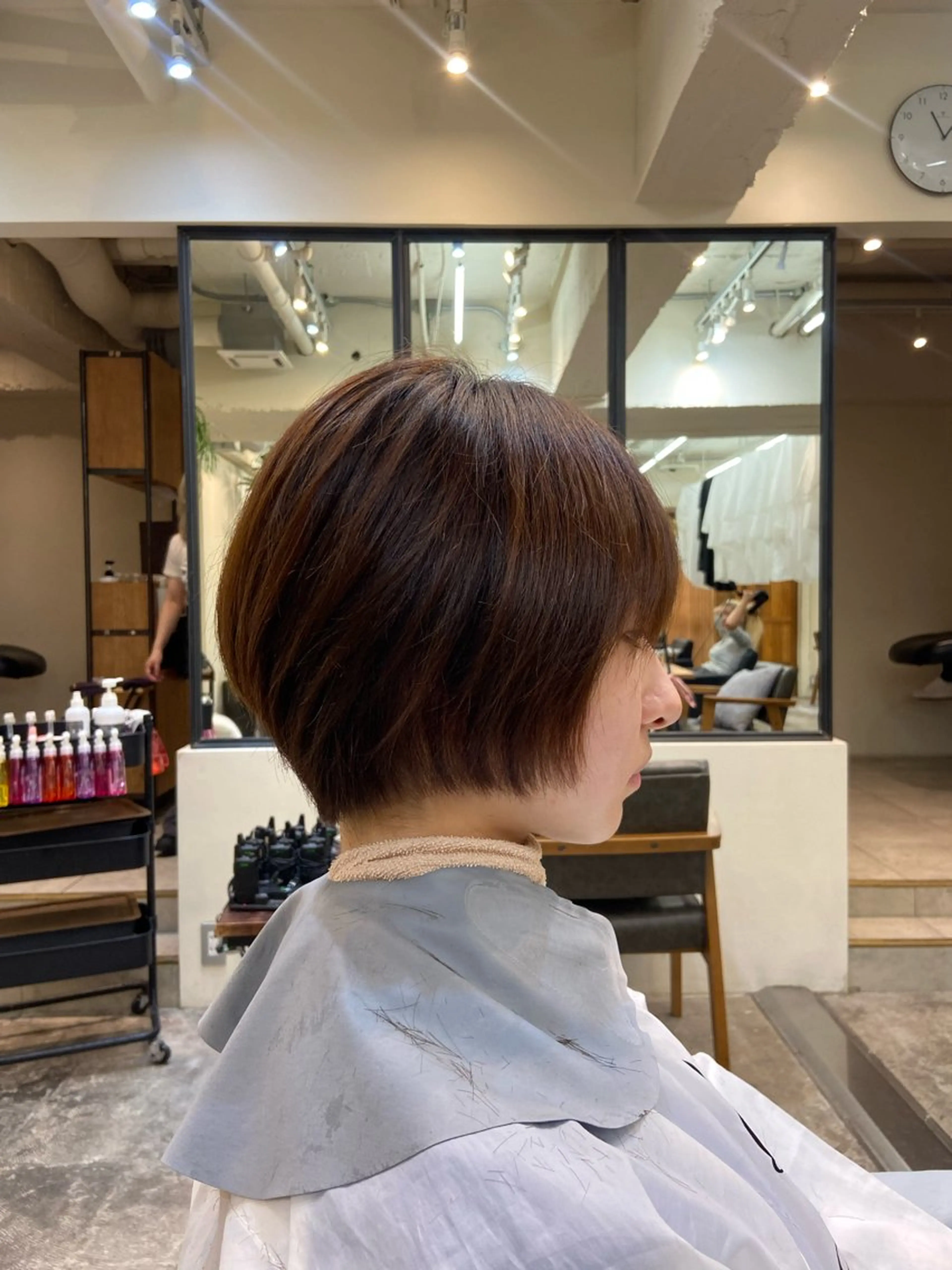 ショート カラー 丸みショート ショートヘア ダメージレス美容師 🌱水島侑理のヘアスタイル