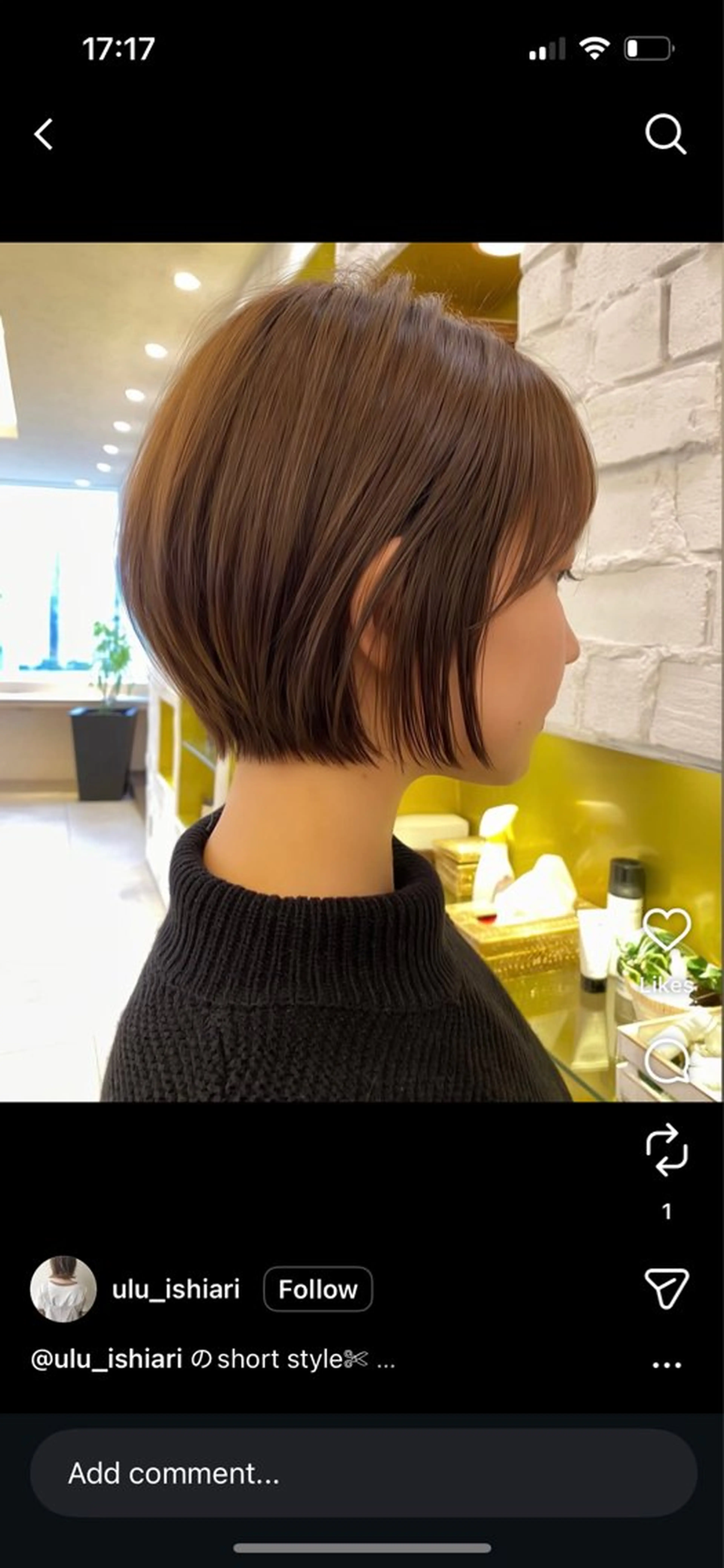 ショート 南  菜月🌼. ✨カット無料✨️のヘアスタイル