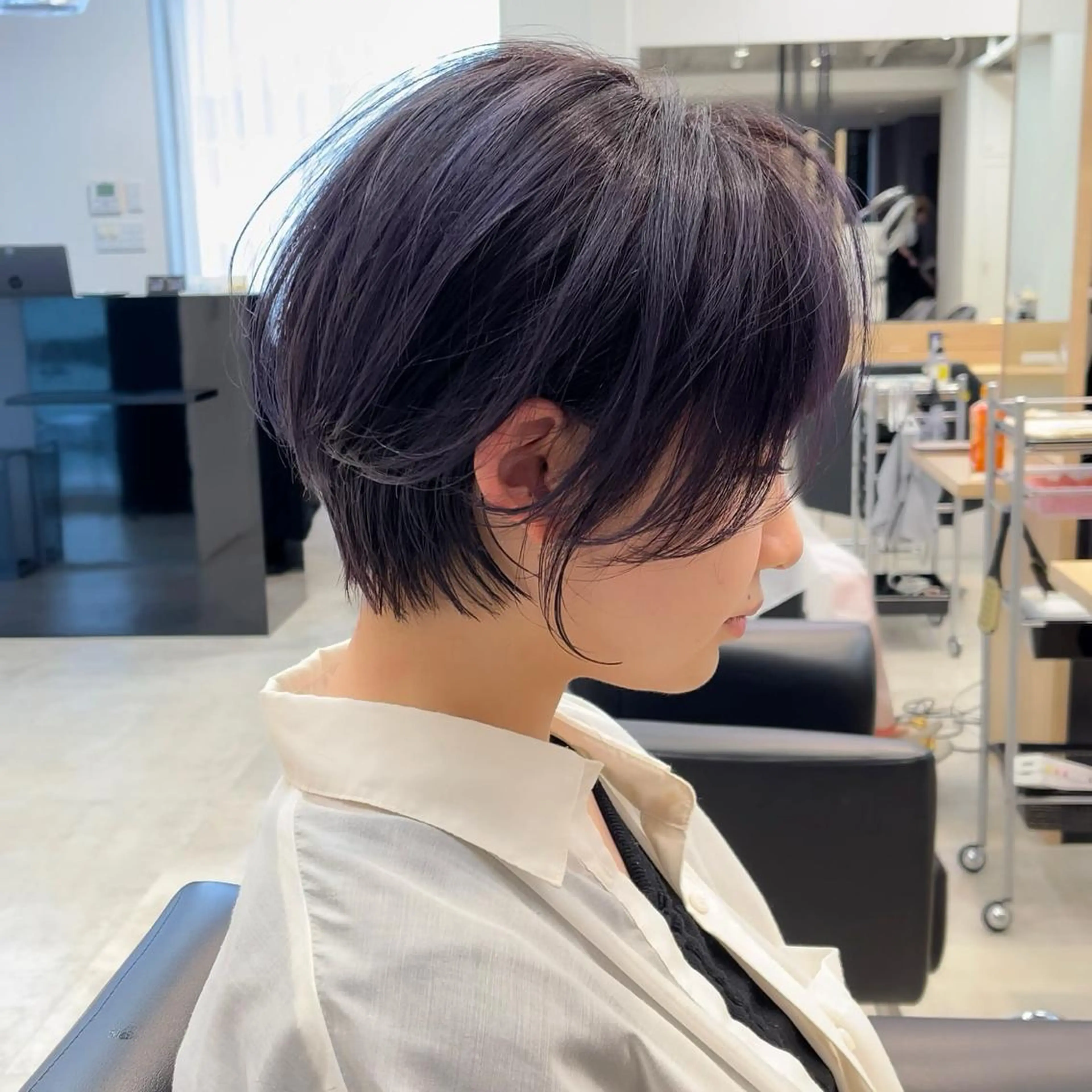 ショート 丸みショート イエローカラー 韓国風ヘア ショートヘア カット ヘアカラー トリートメント ショート・ボブ特化 mahoのその他イメージ