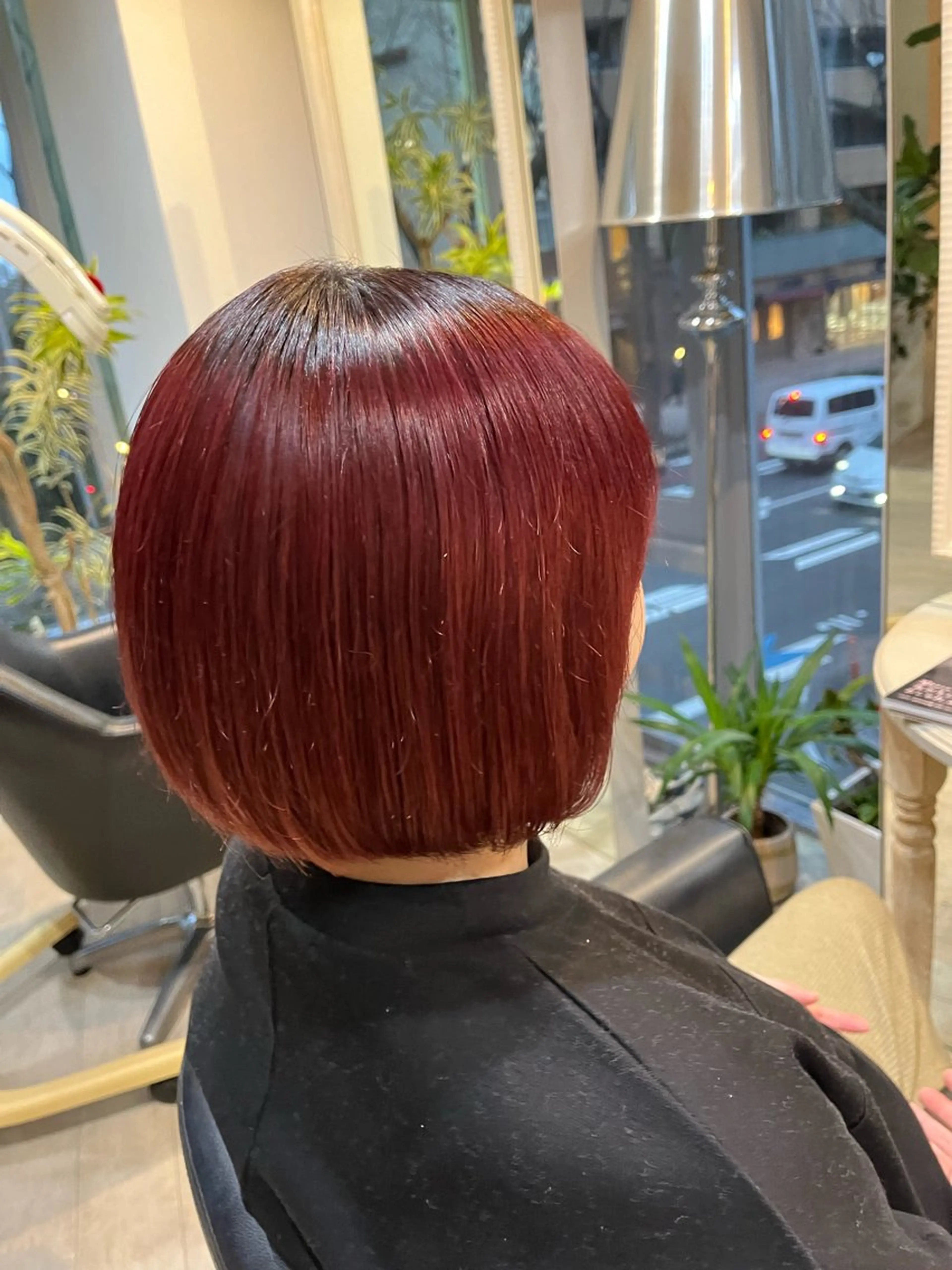 ミディアム カラー yadori tomoyoのヘアスタイル