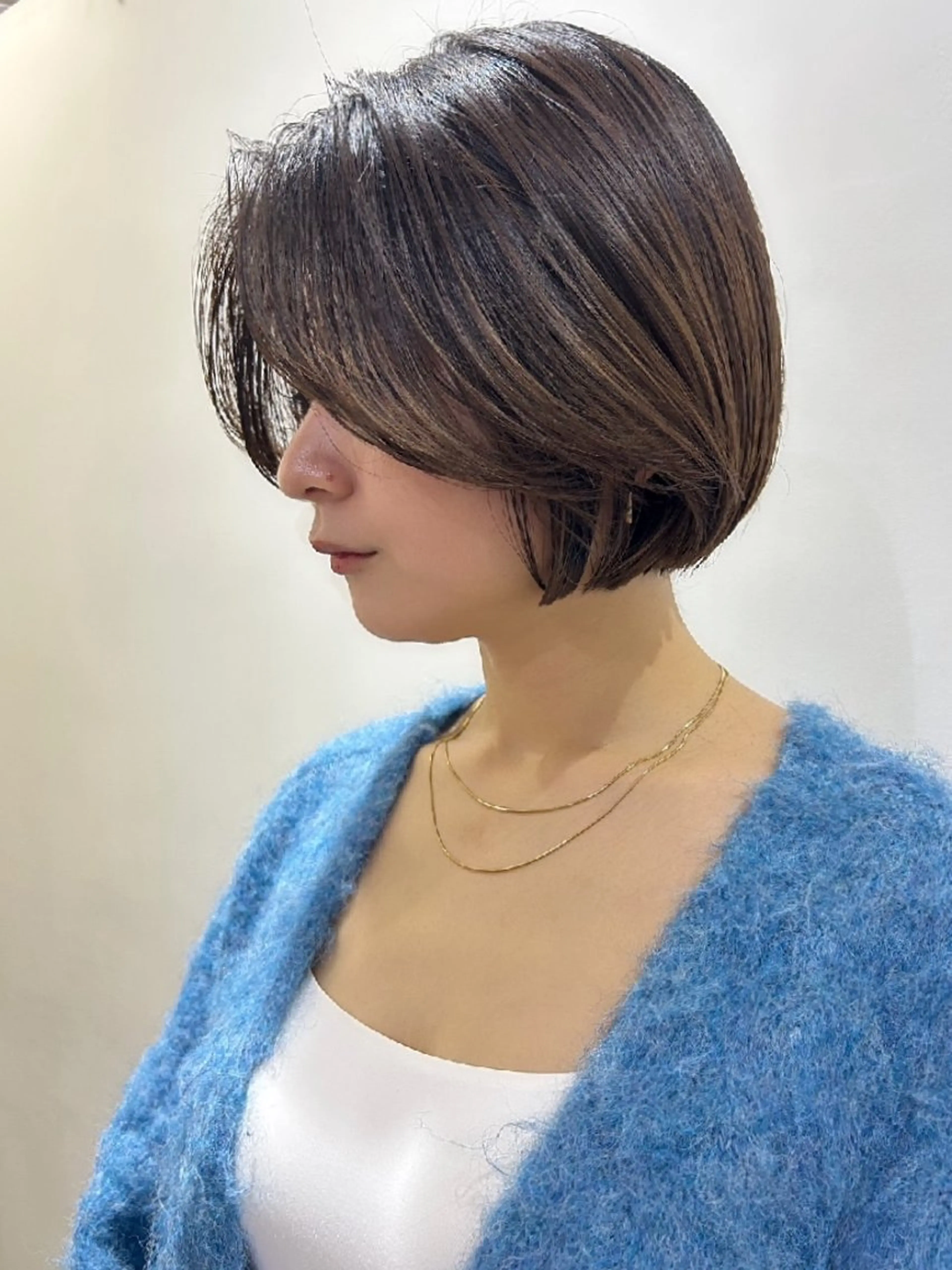 ショート ボブ カット ヘアカラー ボブ人気No,1✨ TAME副店長のヘアスタイル