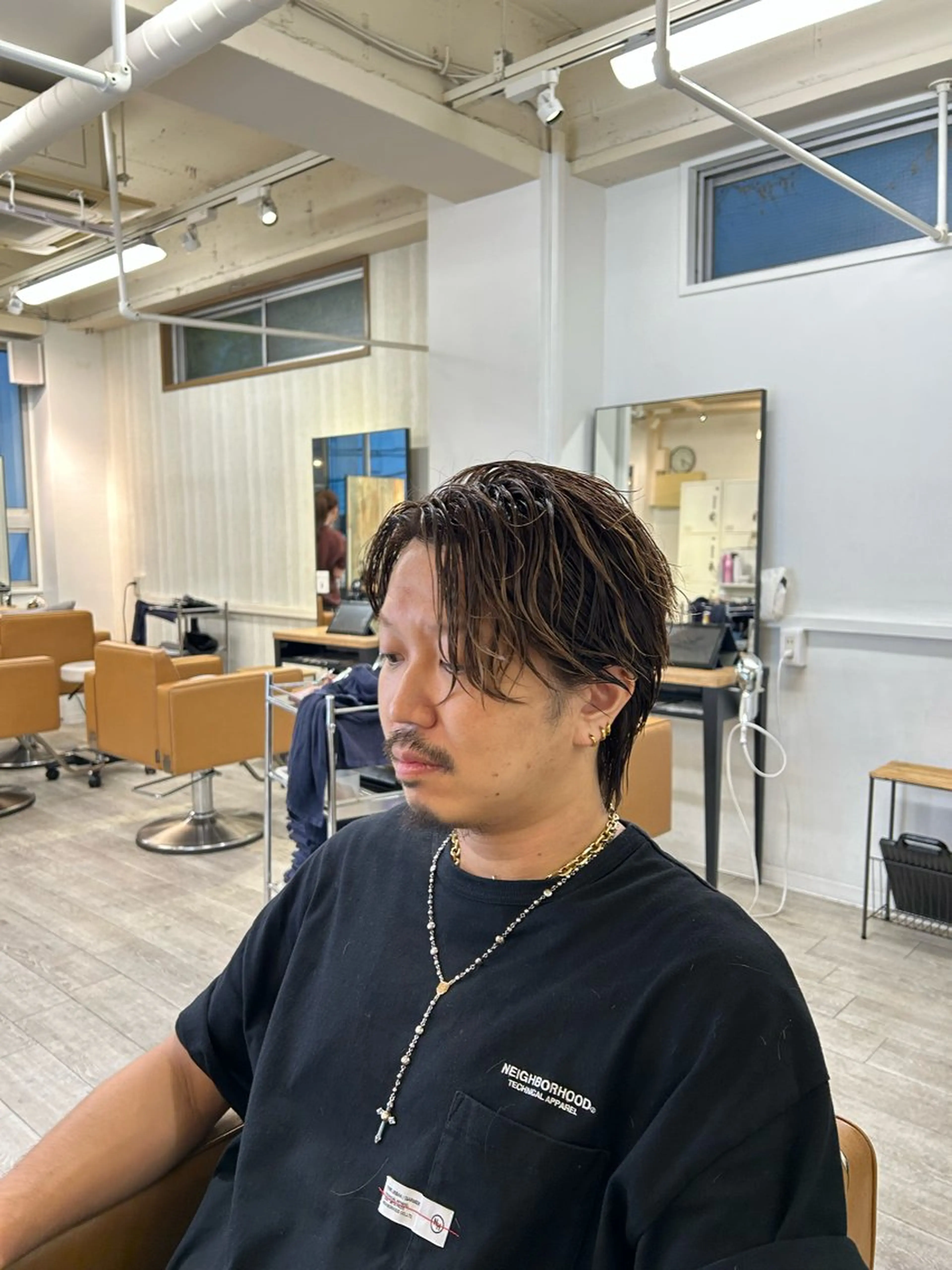 【📣メンズブリーチ限定📣】カット＋立体感ハイライト+クイックトリートメントの写真