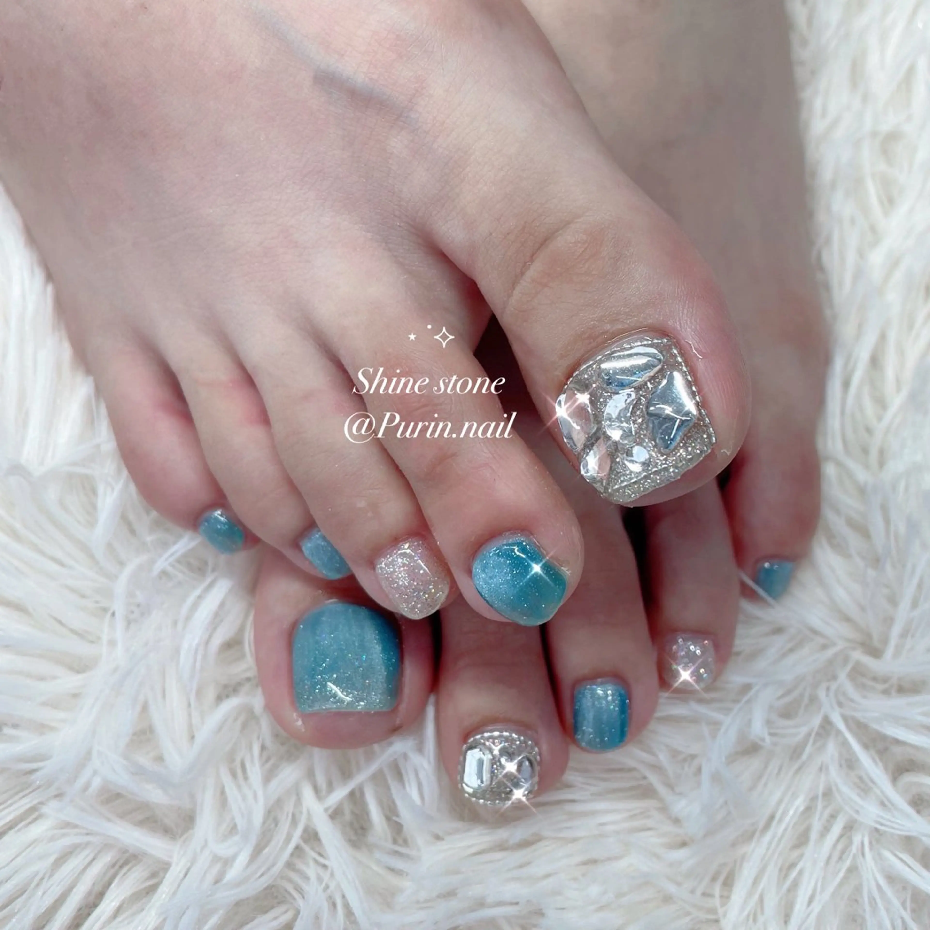 ネイル フットネイル Nails by Purin🍮のネイルデザイン