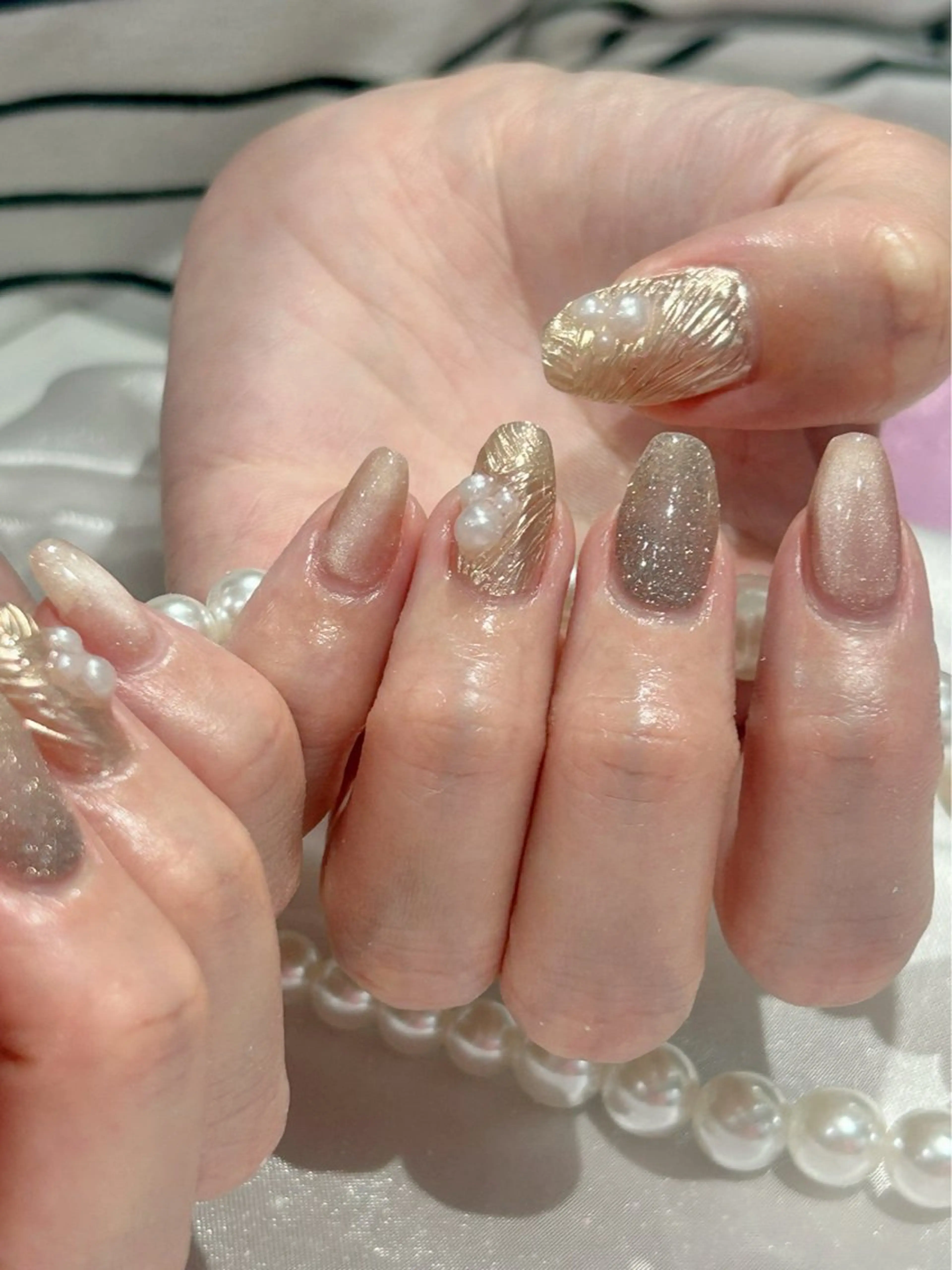 ネイル ハンドネイル はあとねいる筑紫口店 Hitomiのネイルデザイン