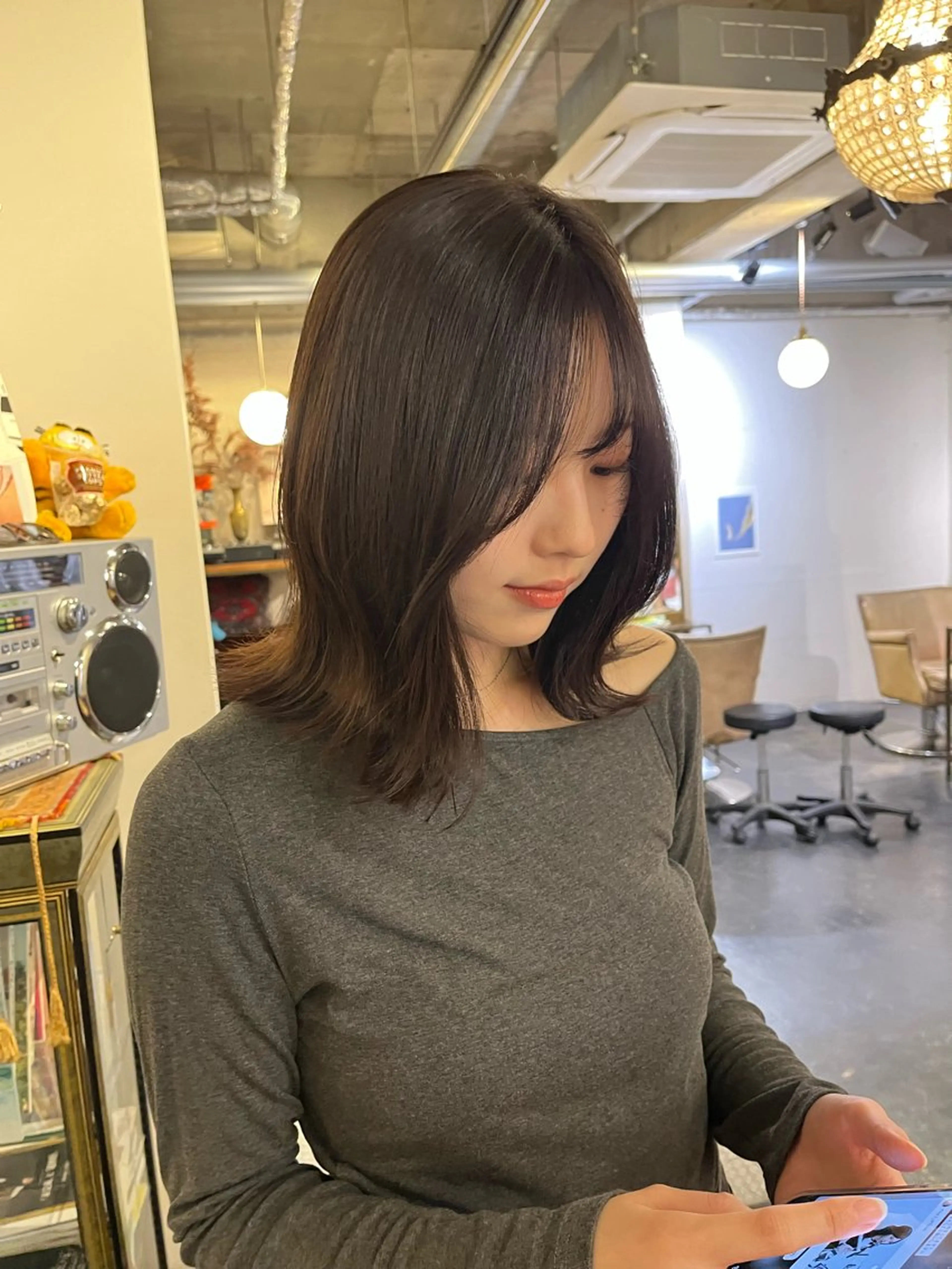 カラー カット ヘアカラー トリートメント SPUR ふうのヘアスタイル