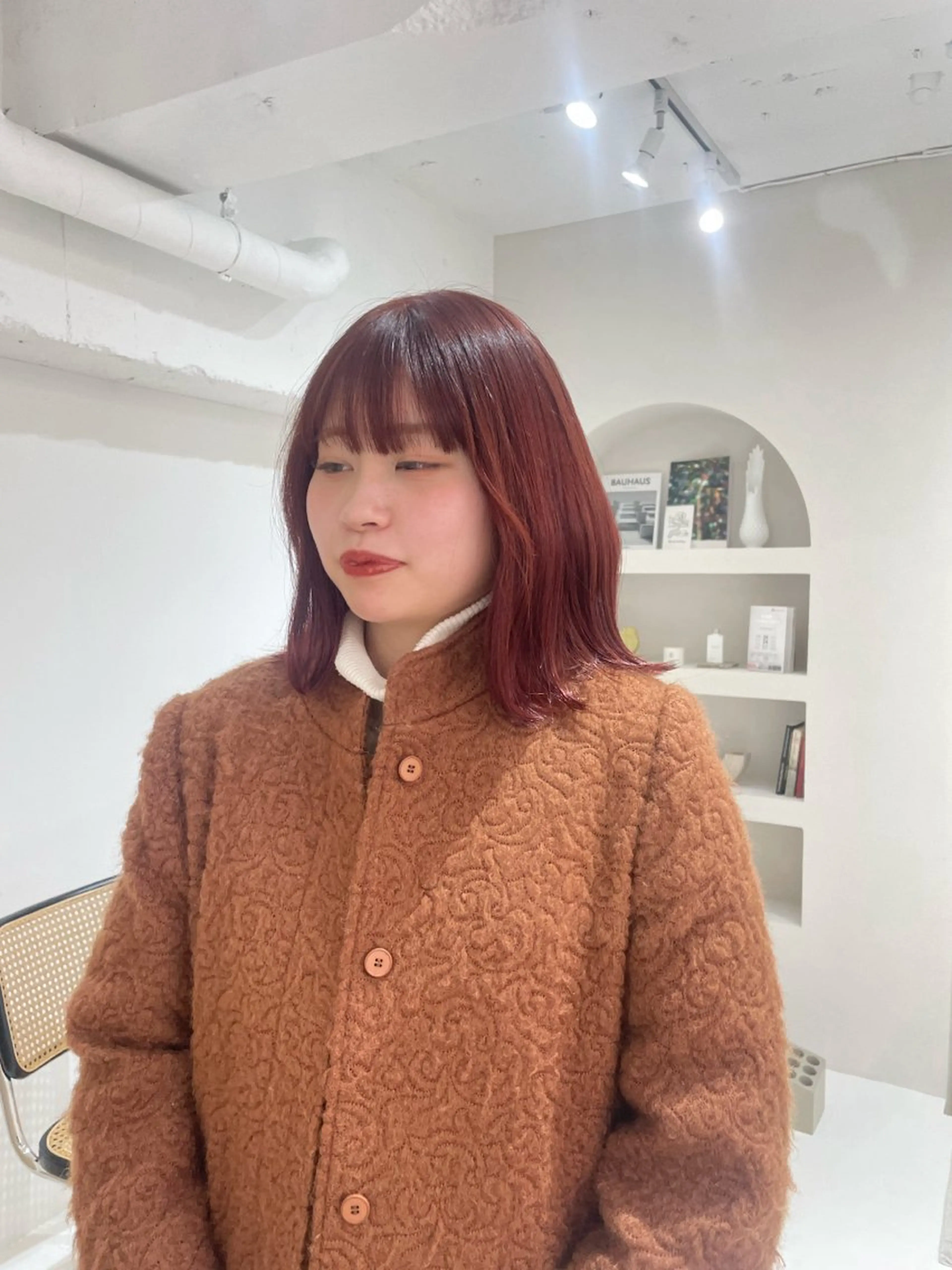 カラー オレンジ ヘアカラー トリートメント カットモデル募集中 千葉大夢のヘアスタイル