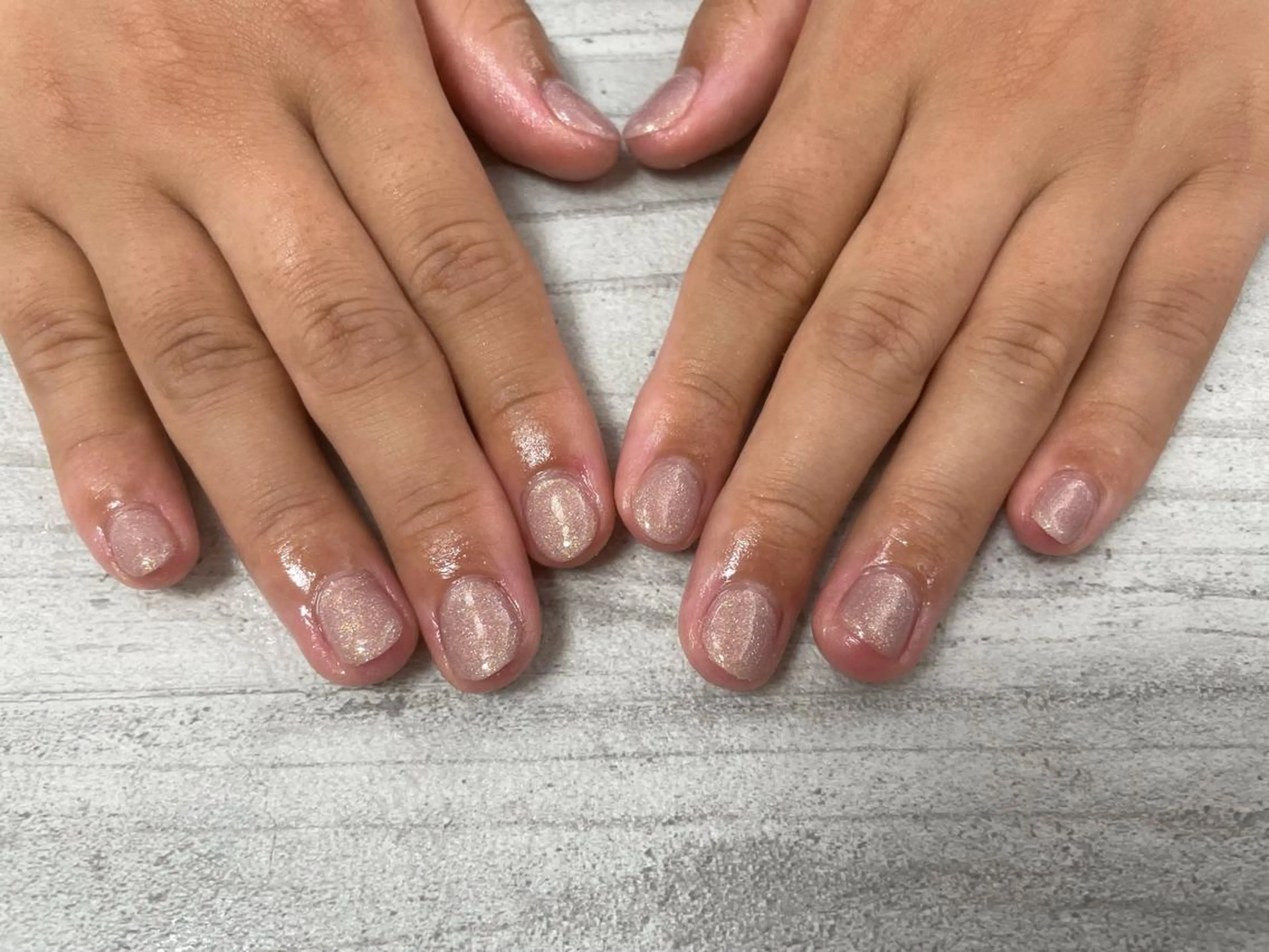 ネイル ラメ(グリッター) ワンカラーネイル ハンドネイル mogunail &blowのネイルデザイン