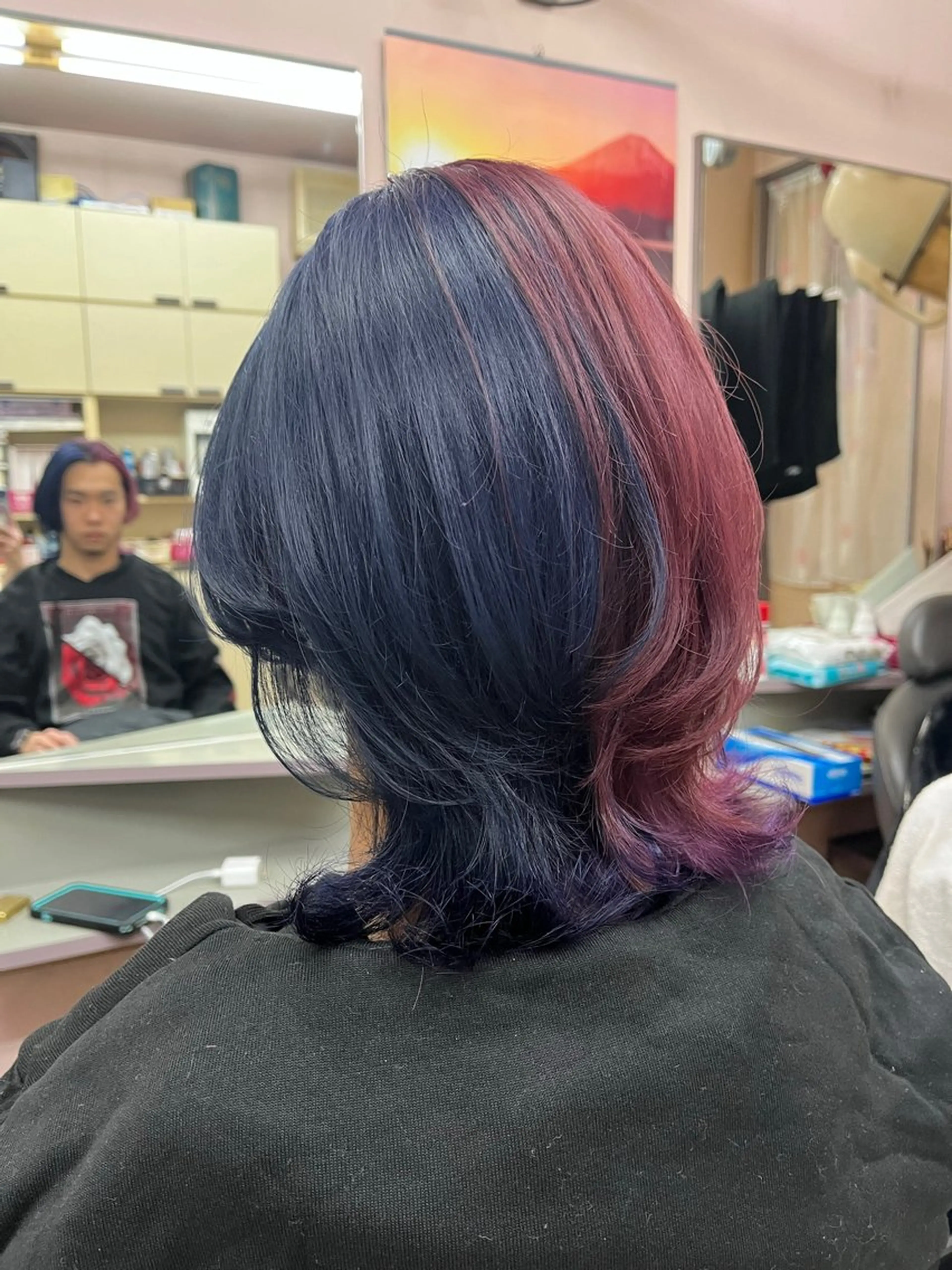 ミディアム カット ヘアカラー トリートメント 坂谷 BUCKS/縮毛矯正のヘアスタイル