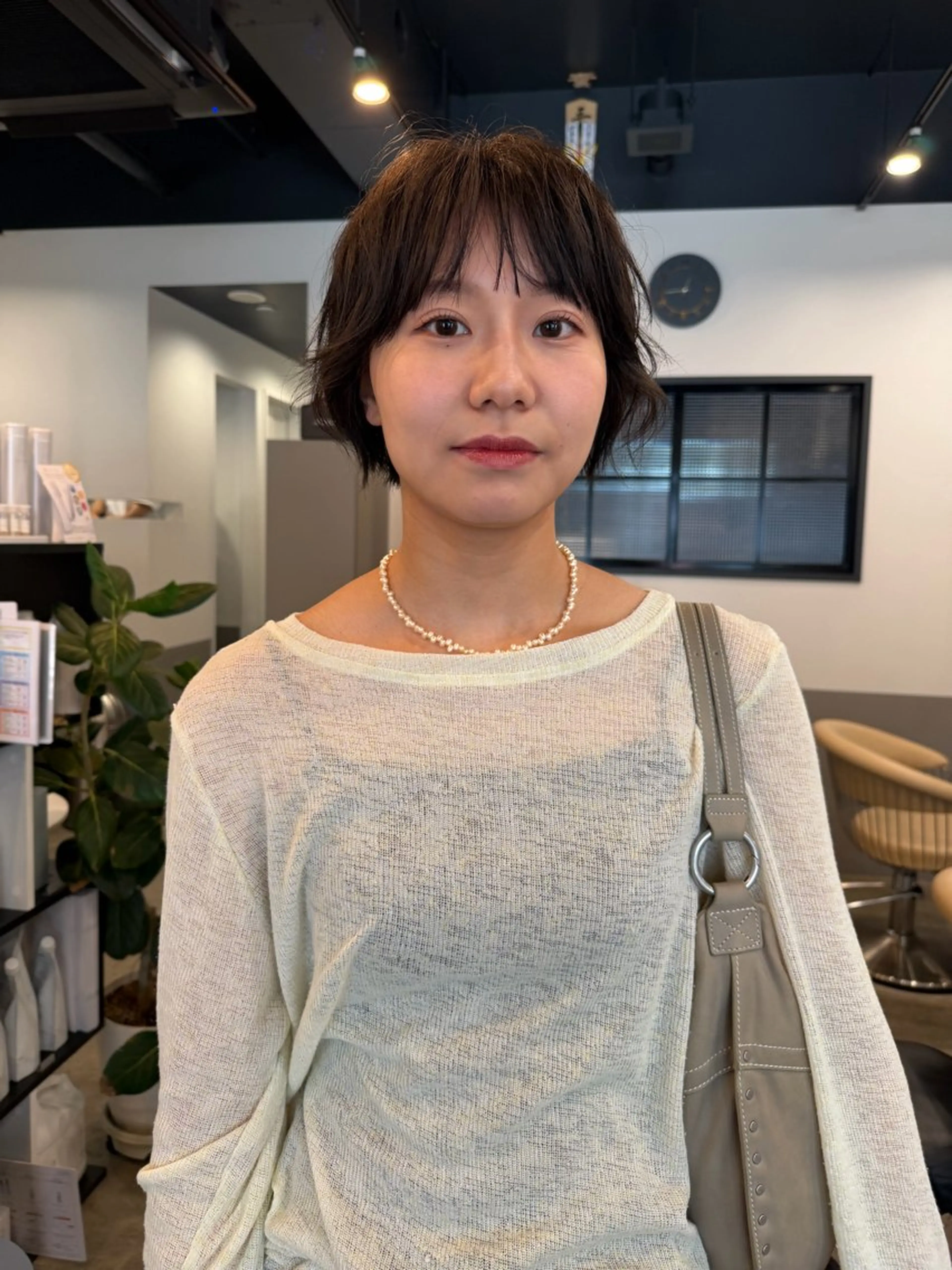 ショート カラー ボブ 伸ばしかけ ショートヘア カット ヘアカラー dogstar小林諒 パーマ/レイヤーのヘアスタイル