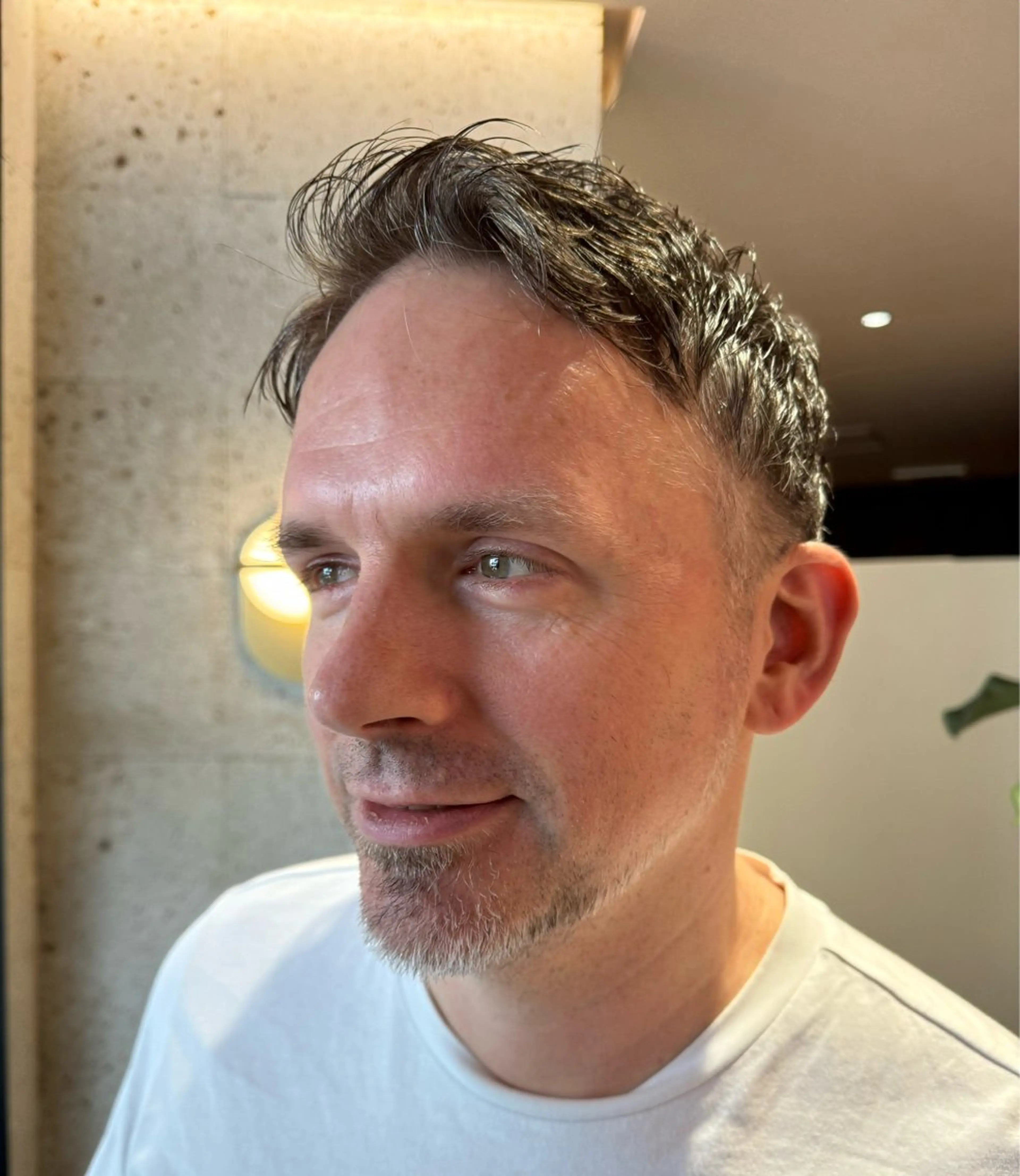 メンズ アップバング メンズショート 桒原 ちさのヘアスタイル