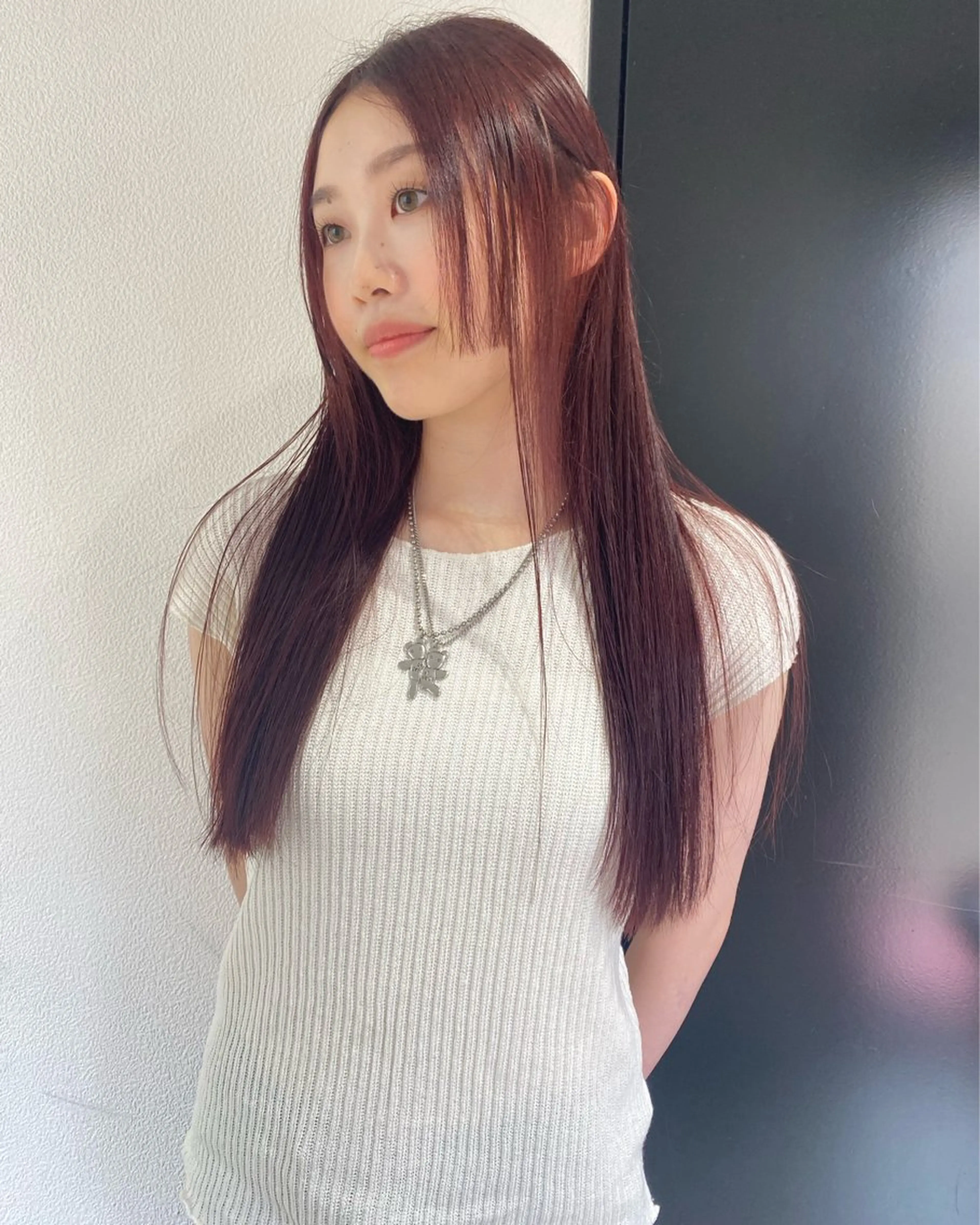 ロング カラー 寒河江 友花のヘアスタイル