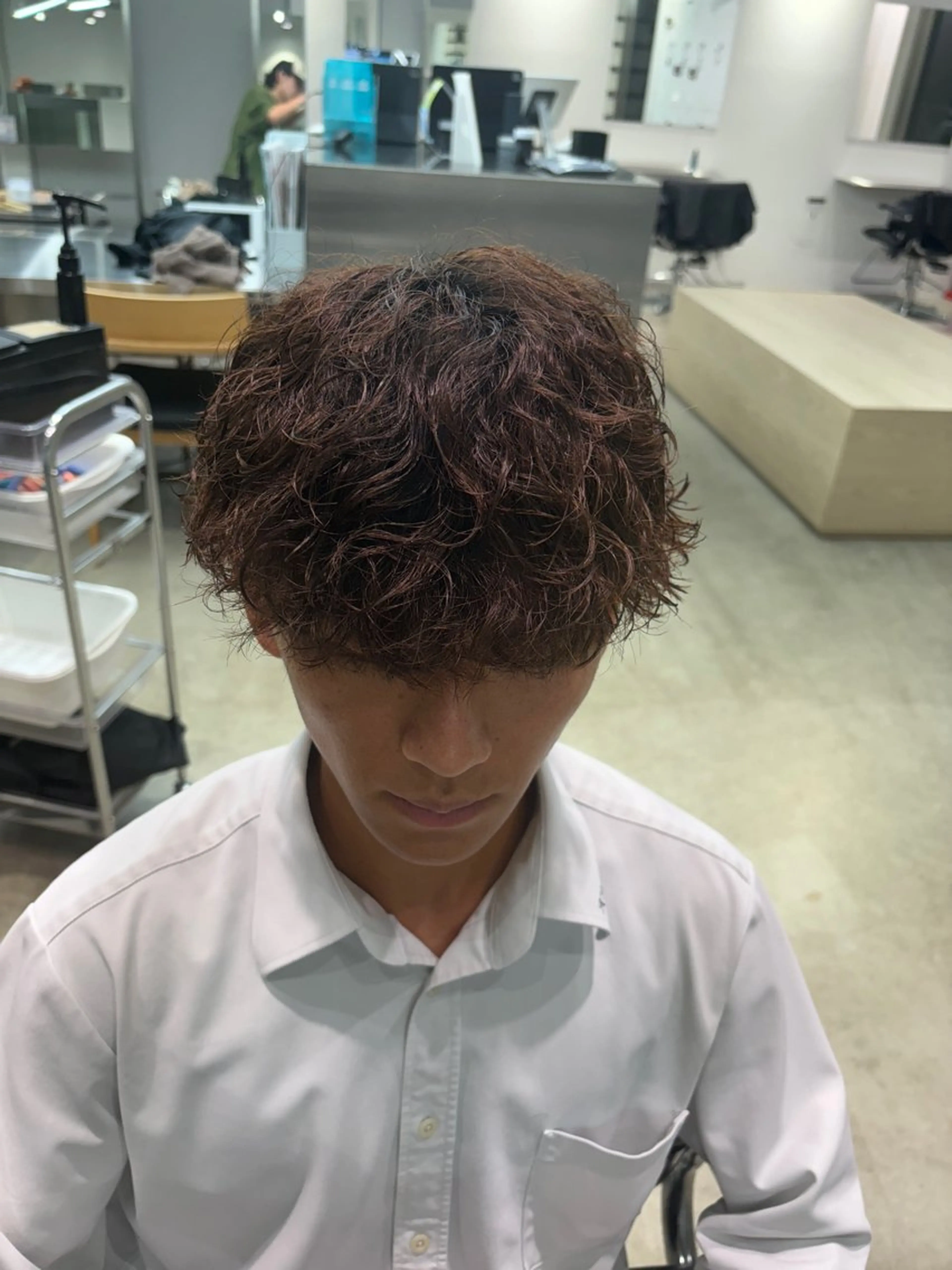 ショート パーマ カット パーマ ☀️fifth天神 英令🌙のヘアスタイル