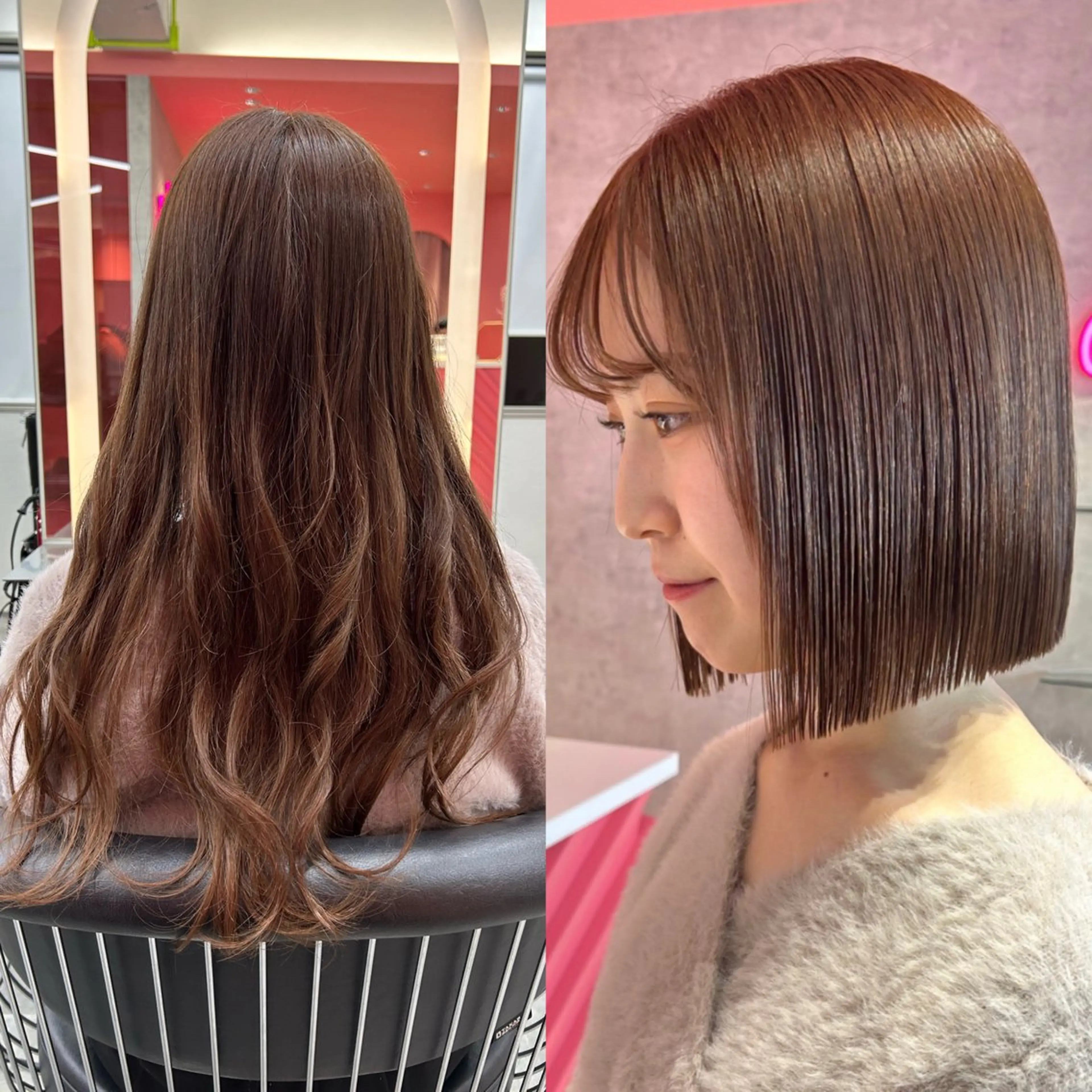 ショート カット 縮毛矯正 トリートメント 莉乃/縮毛矯正/髪質 改善/艶カラーのヘアスタイル