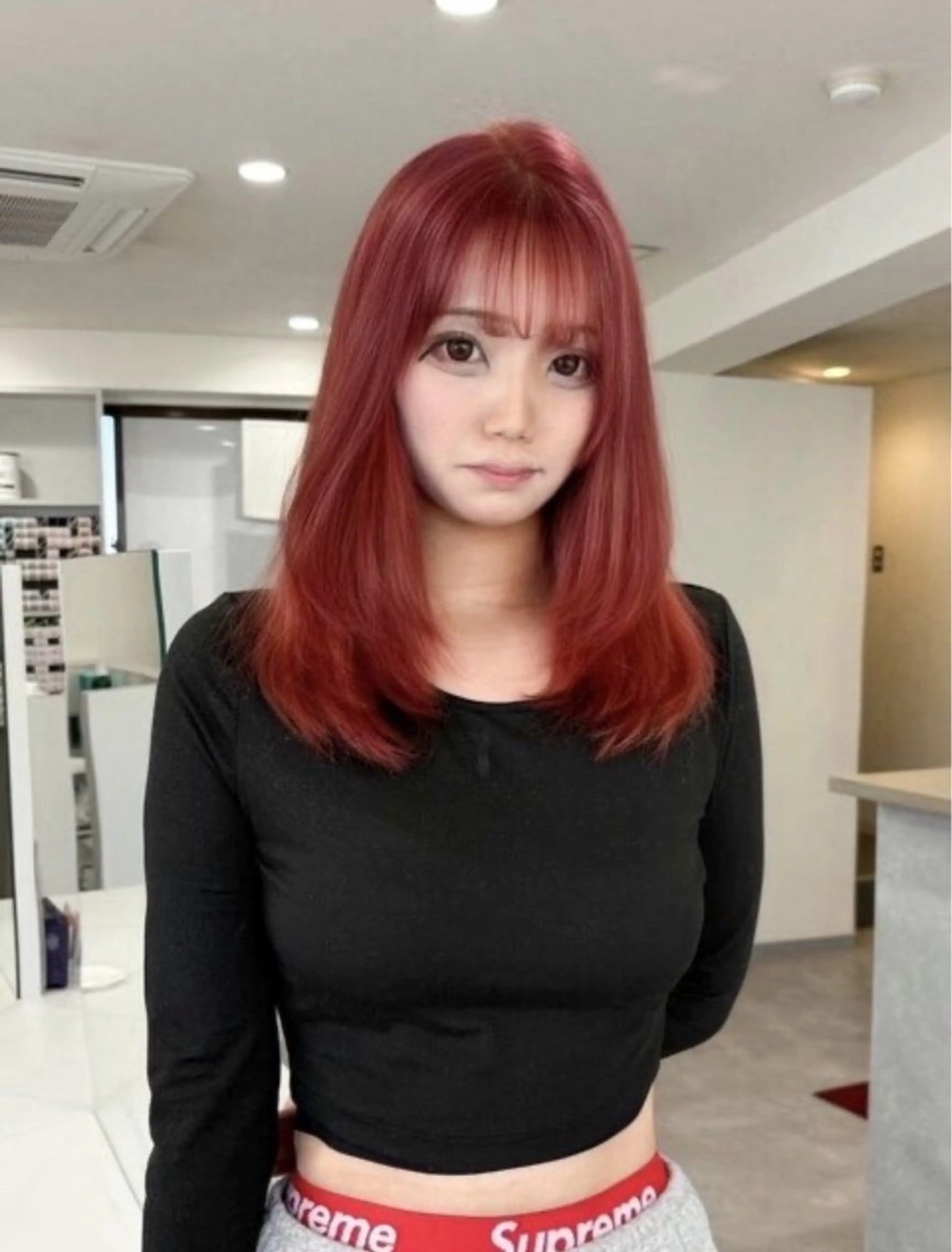 セミロング ヘアカラー 得能 海翔のヘアスタイル