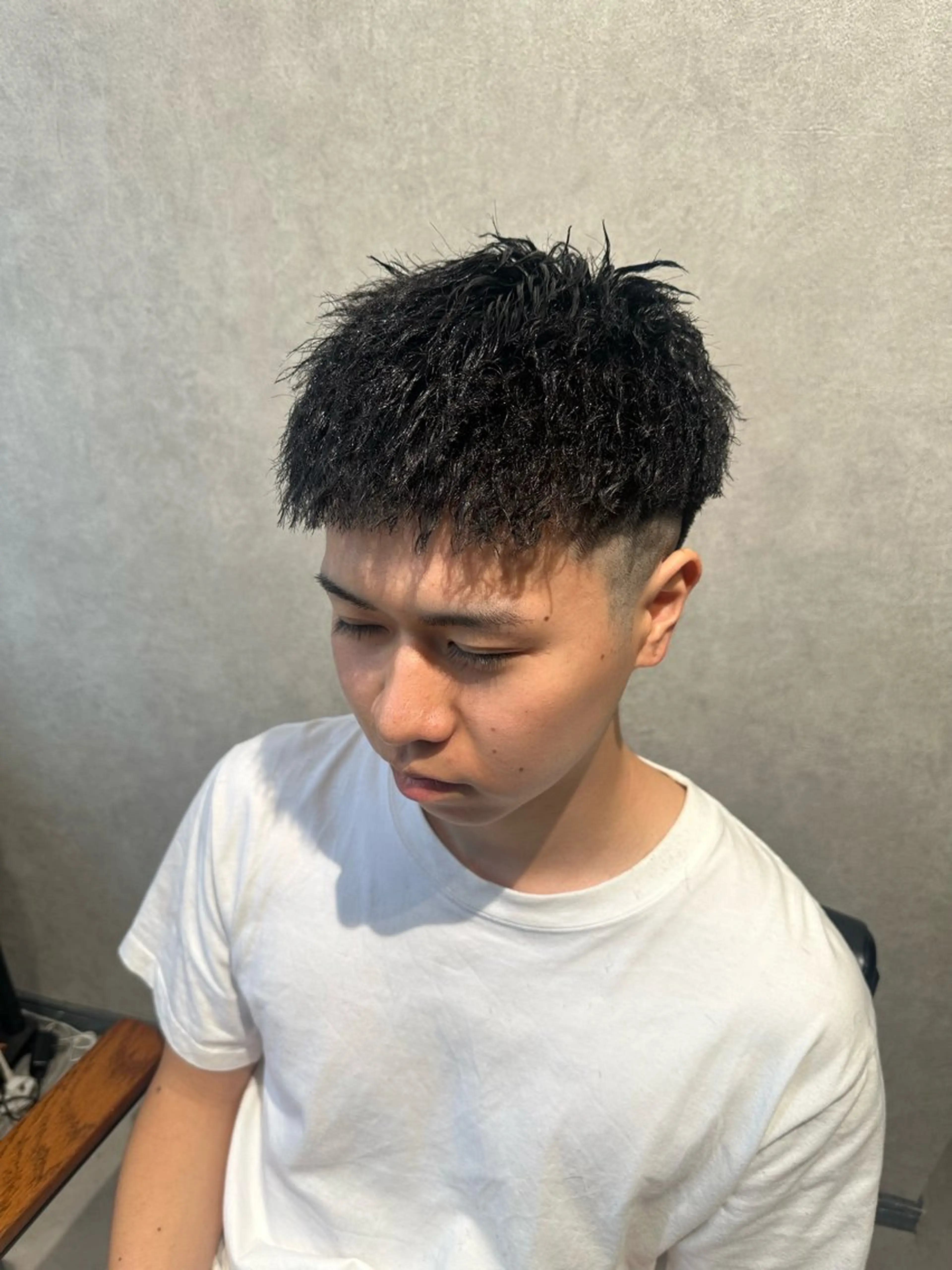 ショート パーマ ヘアアレンジ メンズ NEXT NEO所属・メンズヘア静岡 ✂︎Ryuheiのヘアスタイル