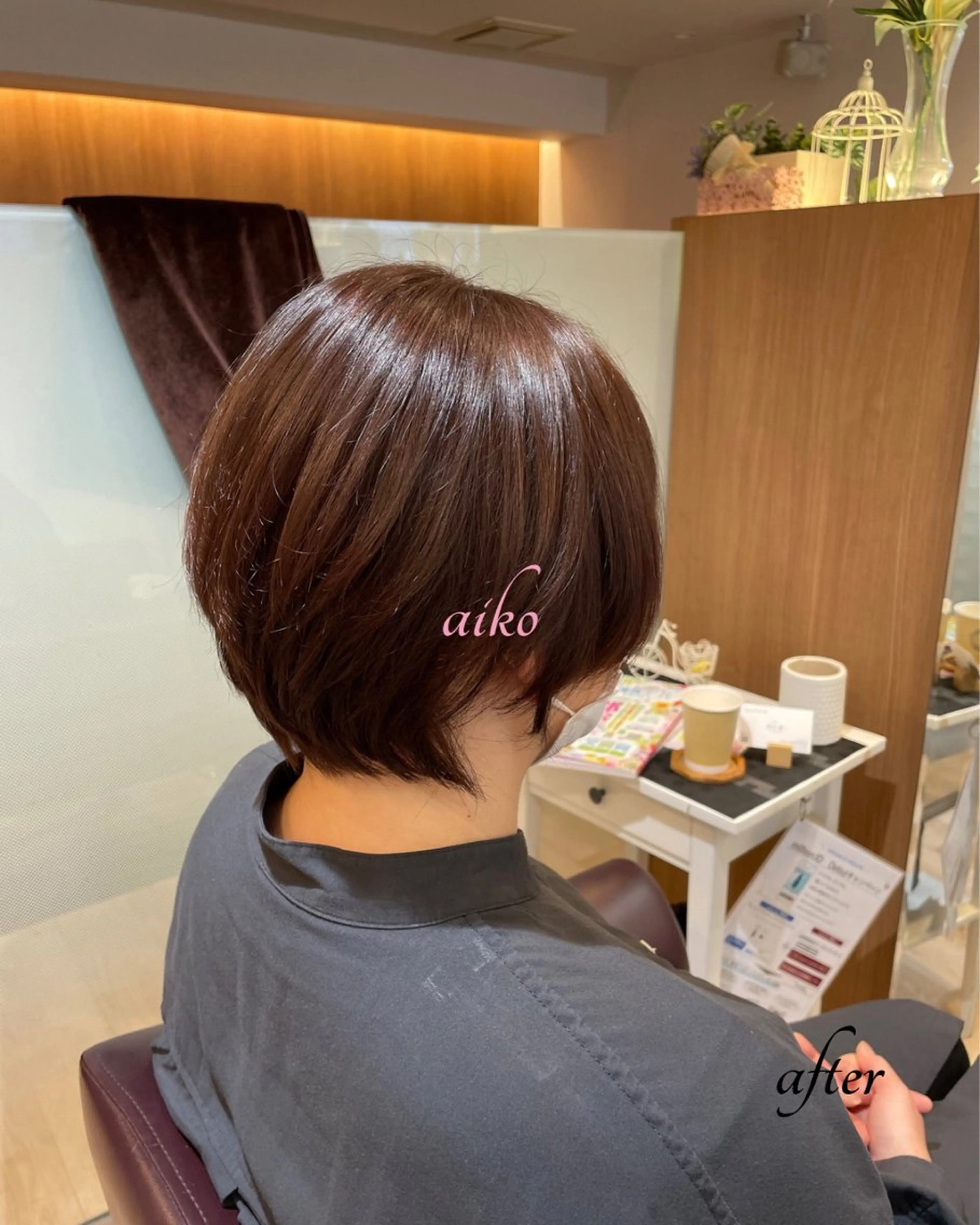 ショート カラー ブラウンカラー ラベンダーカラー ラベンダーブラウン ヘアスタイリスト 🔥aikoのヘアスタイル