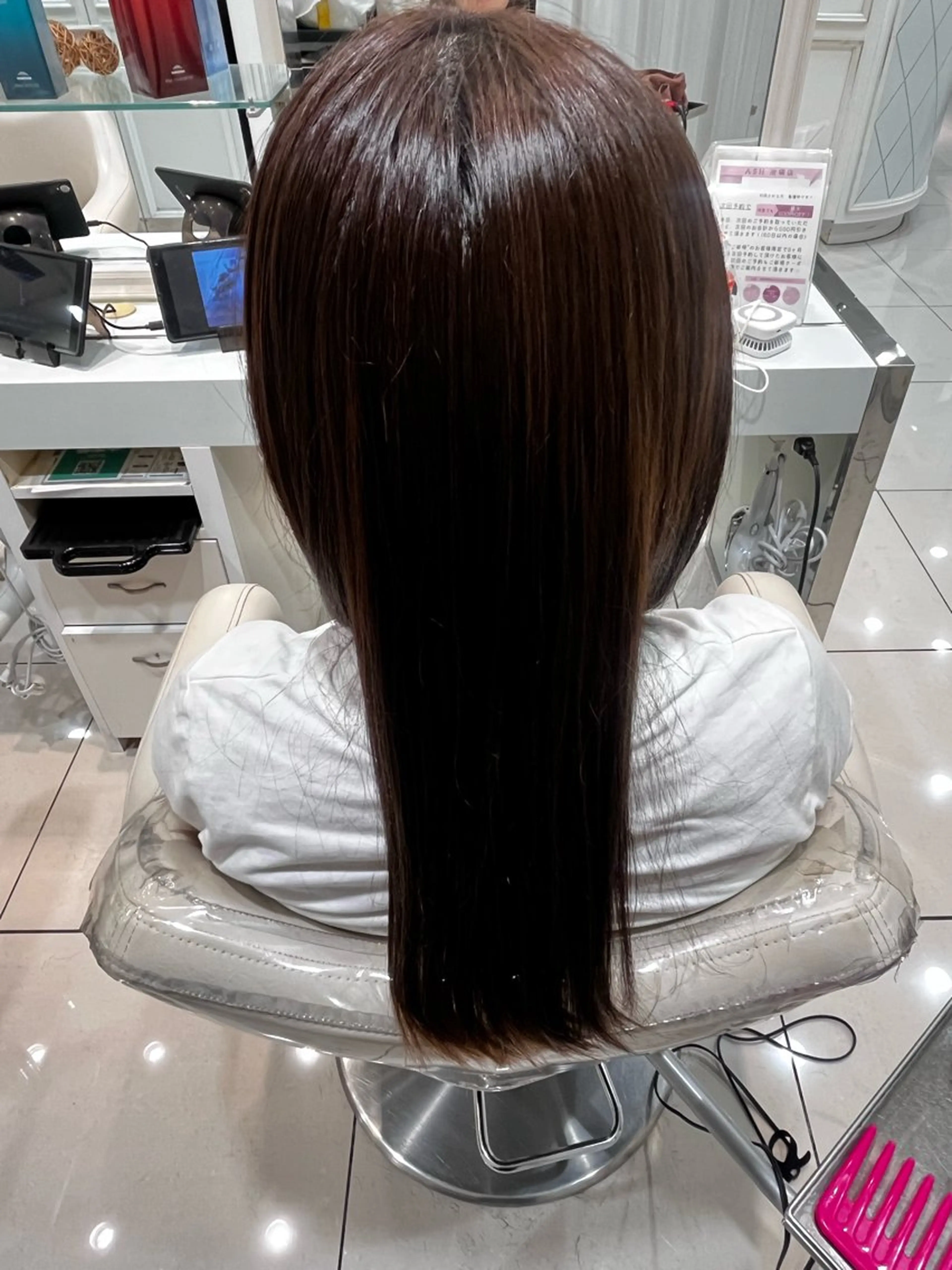 ブリーチ無しワンカラー+Aujua トリートメント 2step ✨の写真