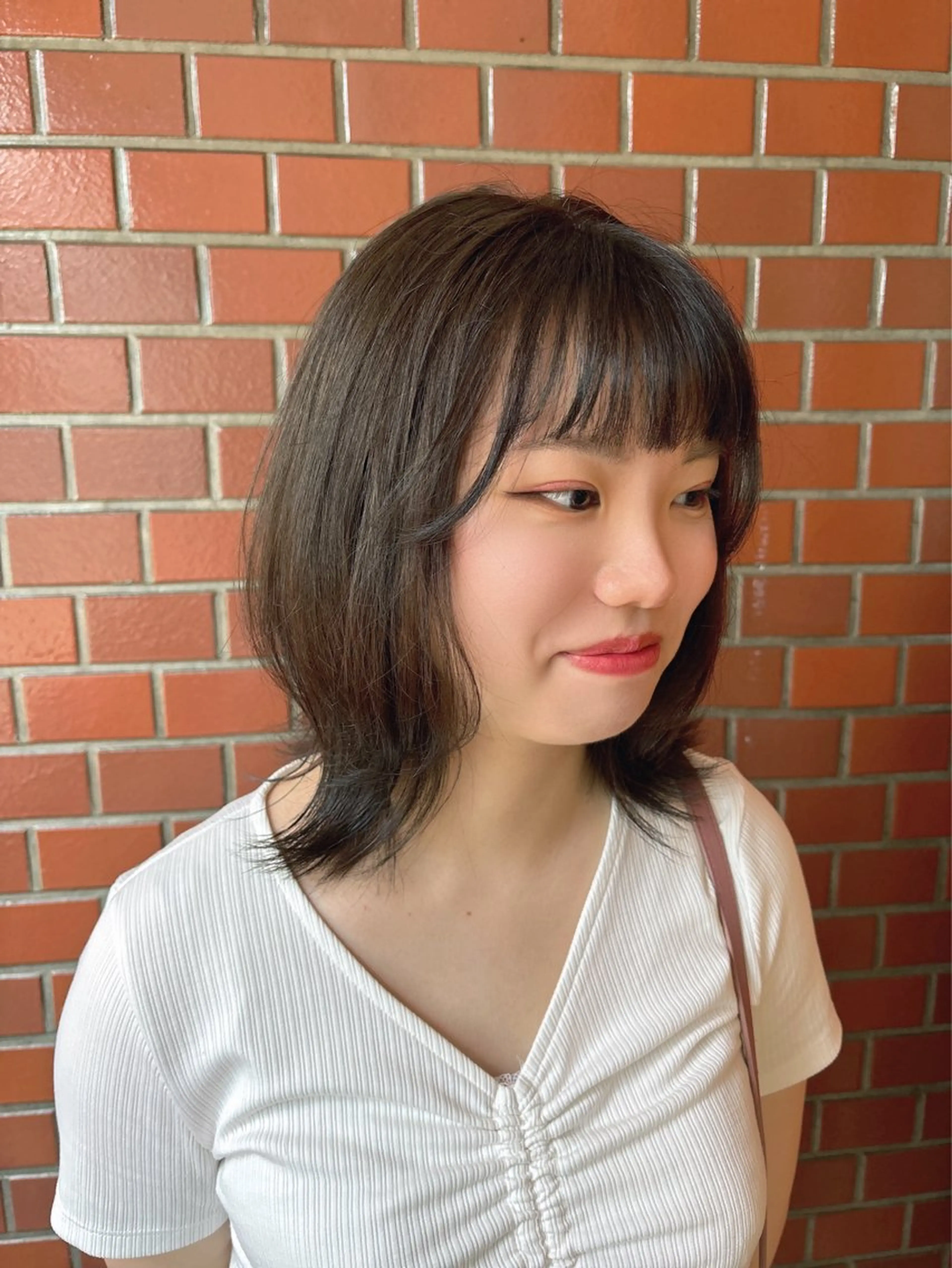 ミディアム ヘアカラー トリートメント シオン/艶髪カラー/ 韓国ヘアのヘアスタイル