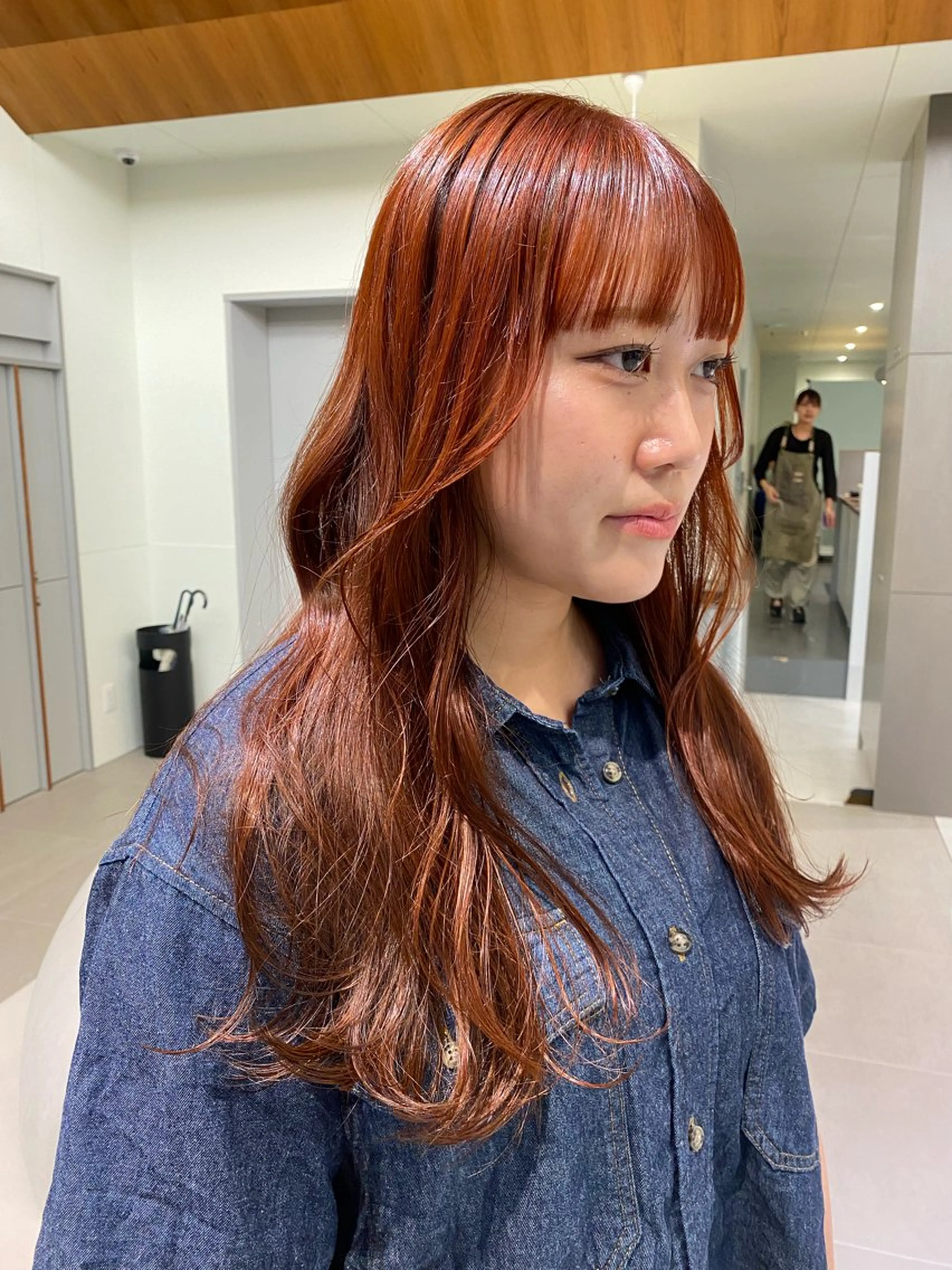 ロング 🎀透明感× 暖色カラーつな🎀のヘアスタイル