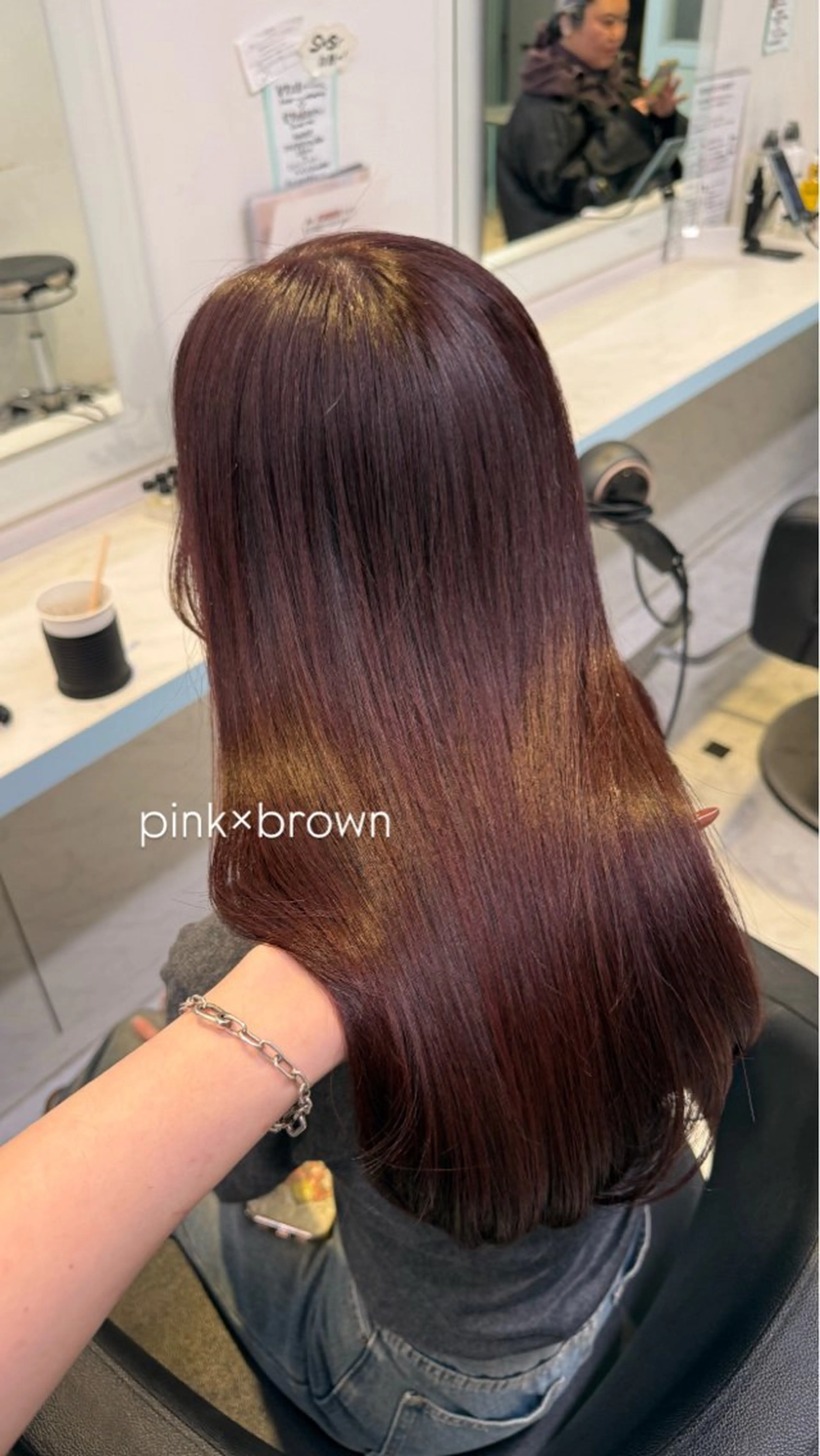 カラー ヘアカラー トリートメント 🇰🇷韓流暖色ヘア 🍒saaya🍒のヘアスタイル