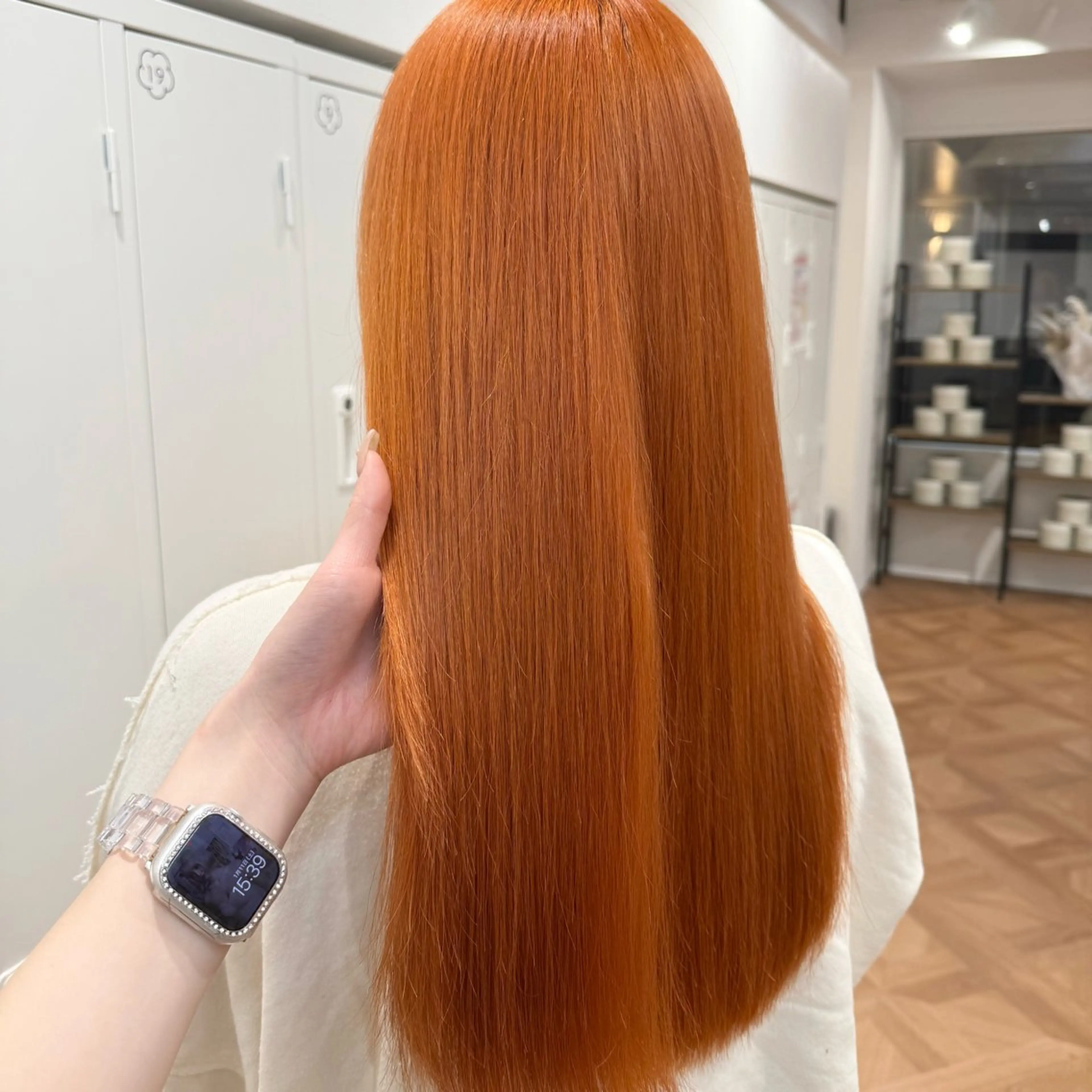 ロング カラー ヘアアレンジ キヨミ 韓国レイヤーカットのヘアスタイル