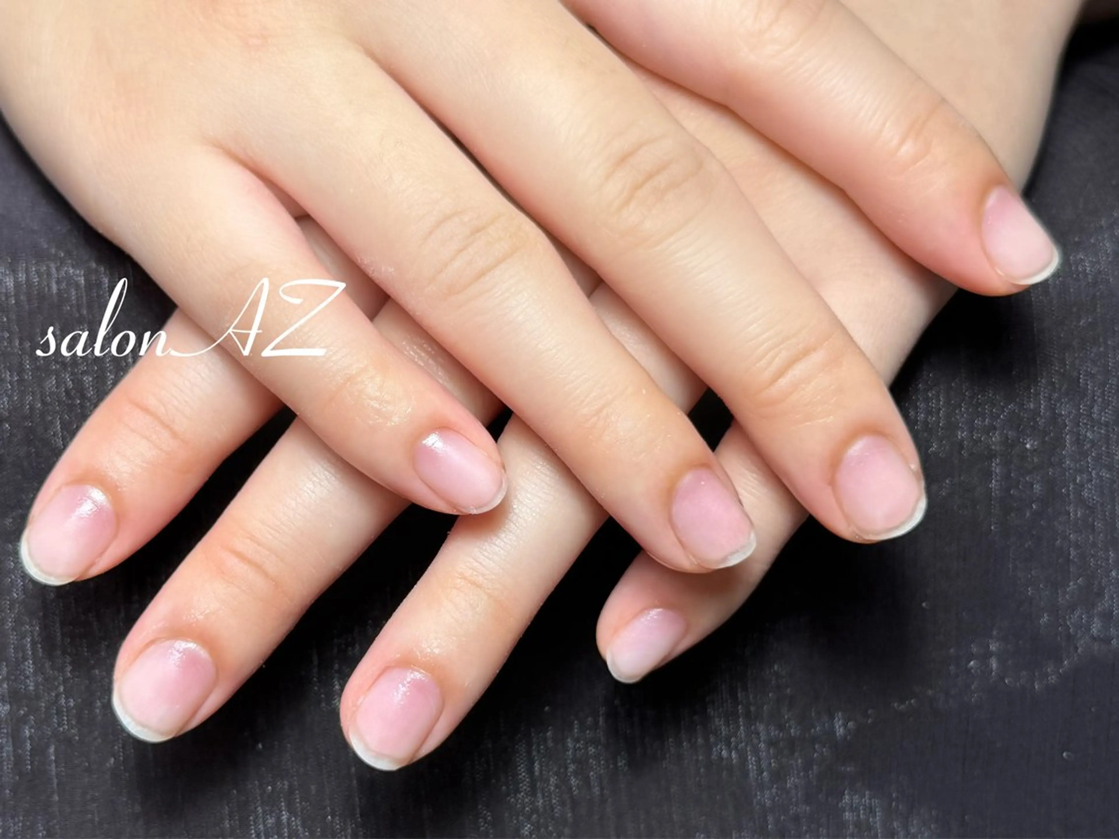 ネイル アートネイル 長さ出し フットネイル フレンチネイル ジェルネイル オフのみ(ネイル) salon AZ NANAのネイルデザイン