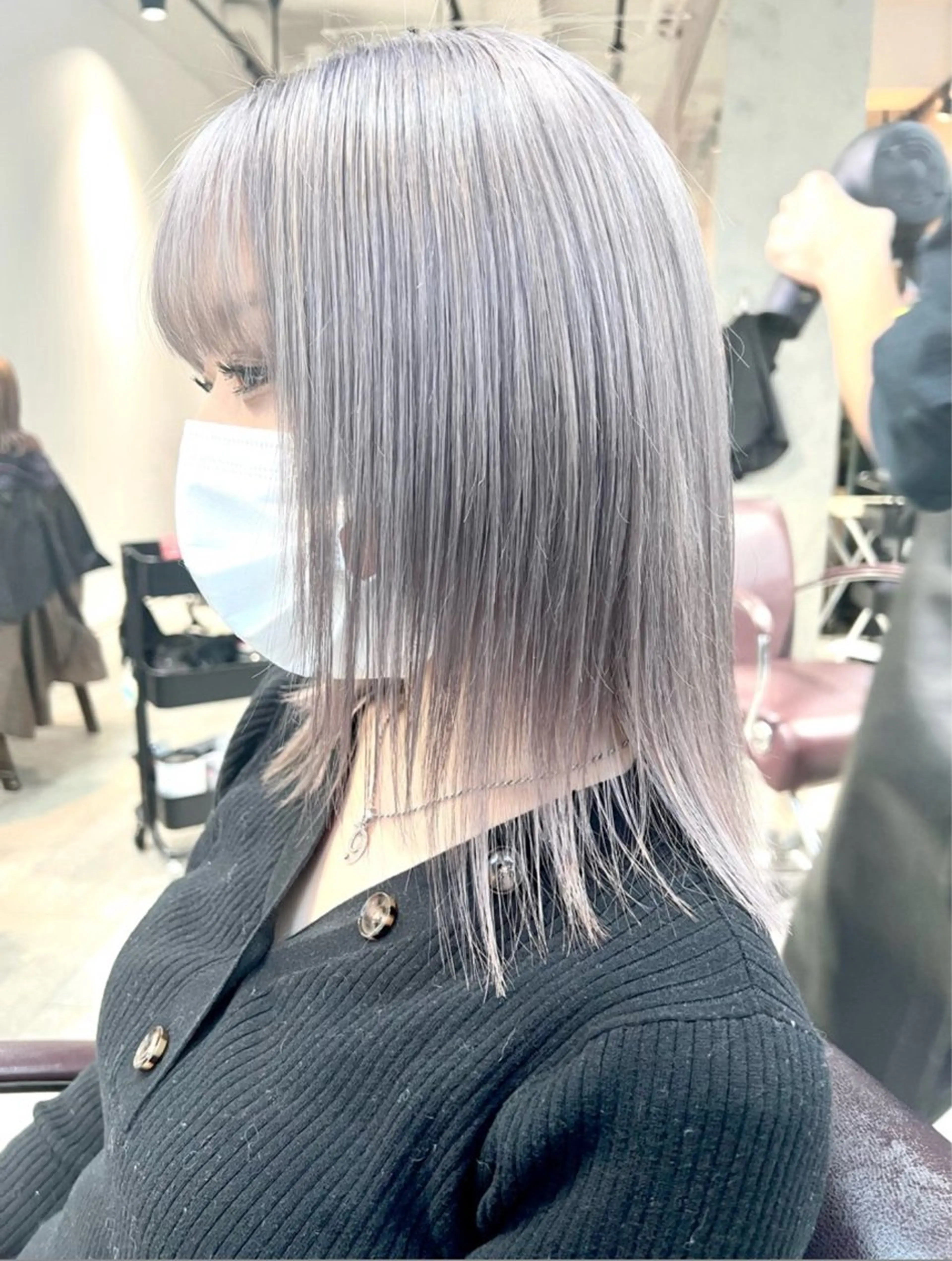 ミディアム カラー ヘアカラー トリートメント ヘアセット 🌈インナーカラー ‘ショウマ’🌈のヘアスタイル