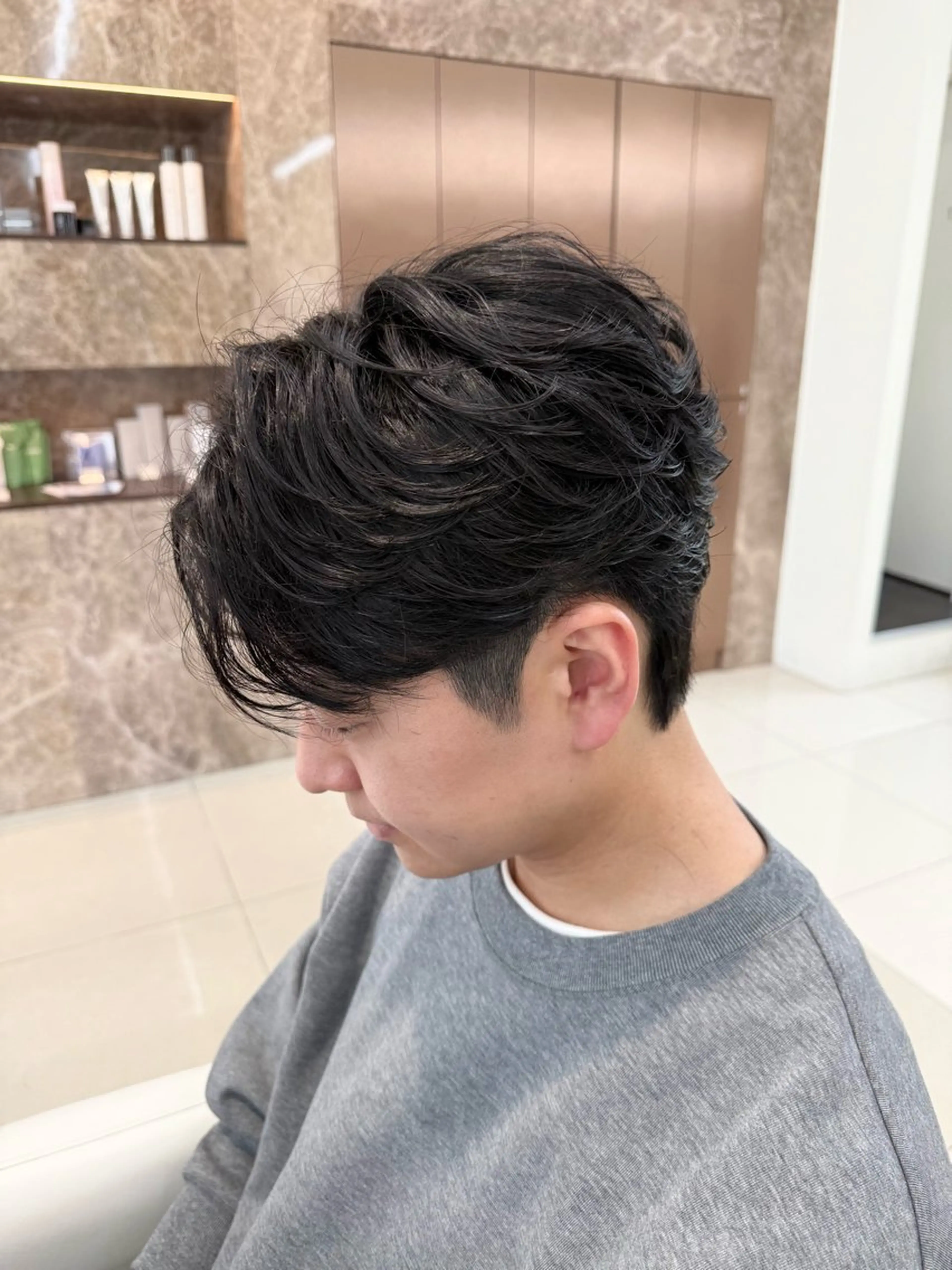 パーマ メンズ カット パーマ メンズ特化美容師 /真家雅樹🔥のヘアスタイル